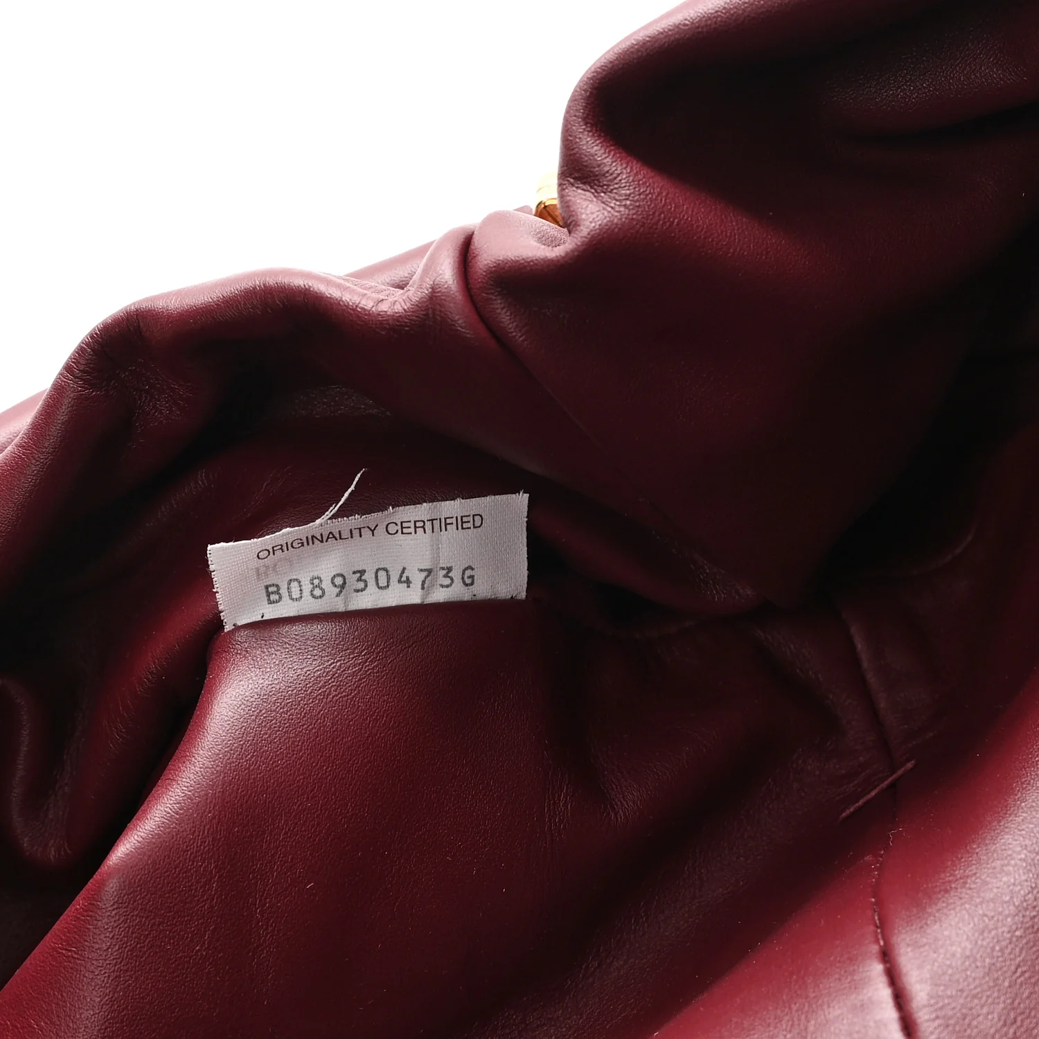 Smooth Butter Calf The Pouch Oversized Clutch Bordeaux - Top Club