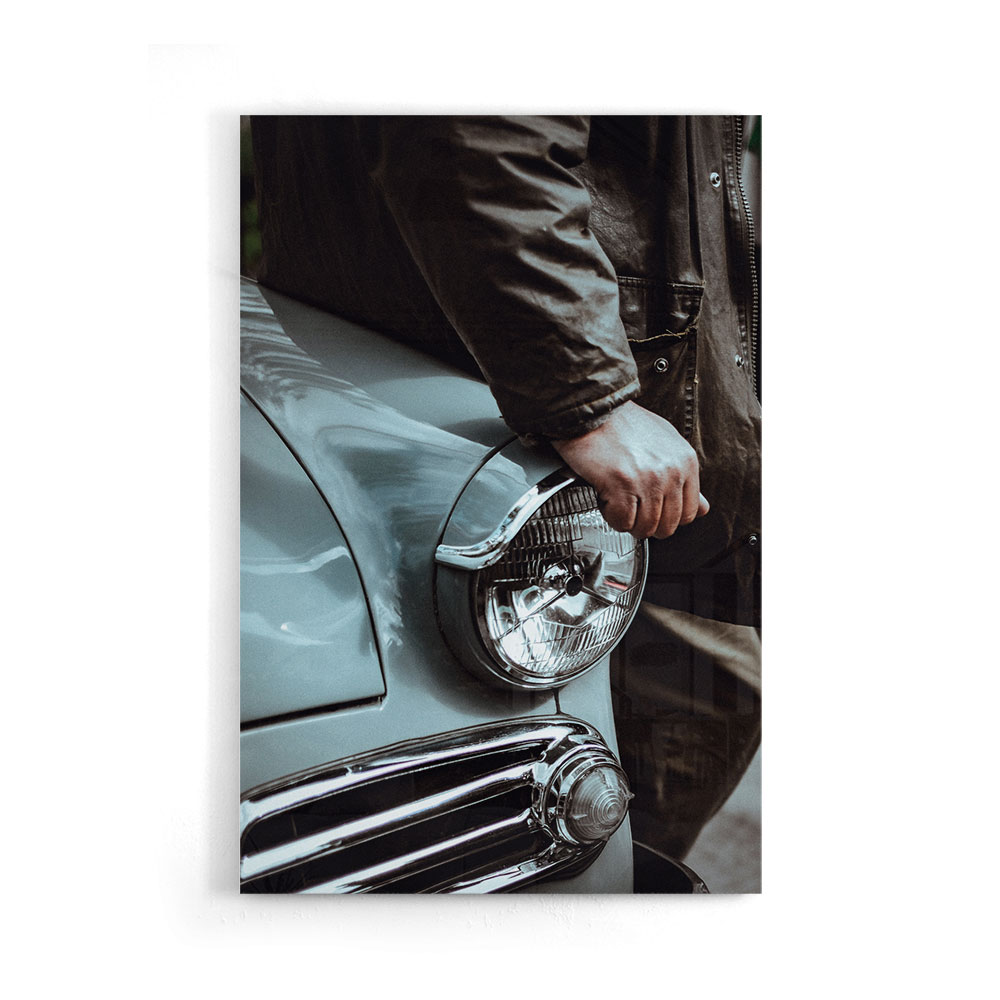 Walljar acrylglas schilderij - Classic Car Acrylglas schilderij - 150 x 225 cm