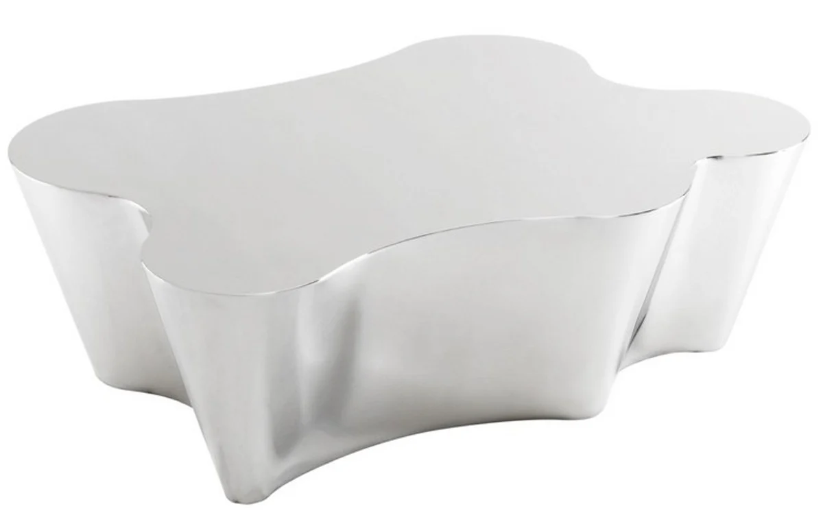 Luxury Art Deco designer coffee table polished stainless steel - Luxury Collection
