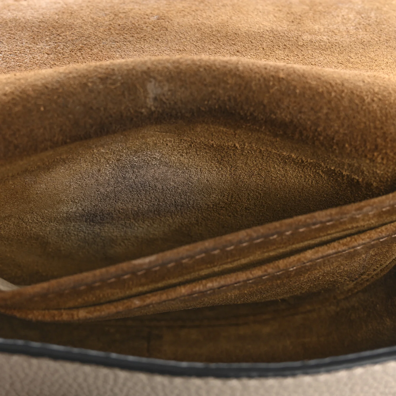 Grained Calfskin Mini Gate Crossbody Bag Light Oat - Top Club