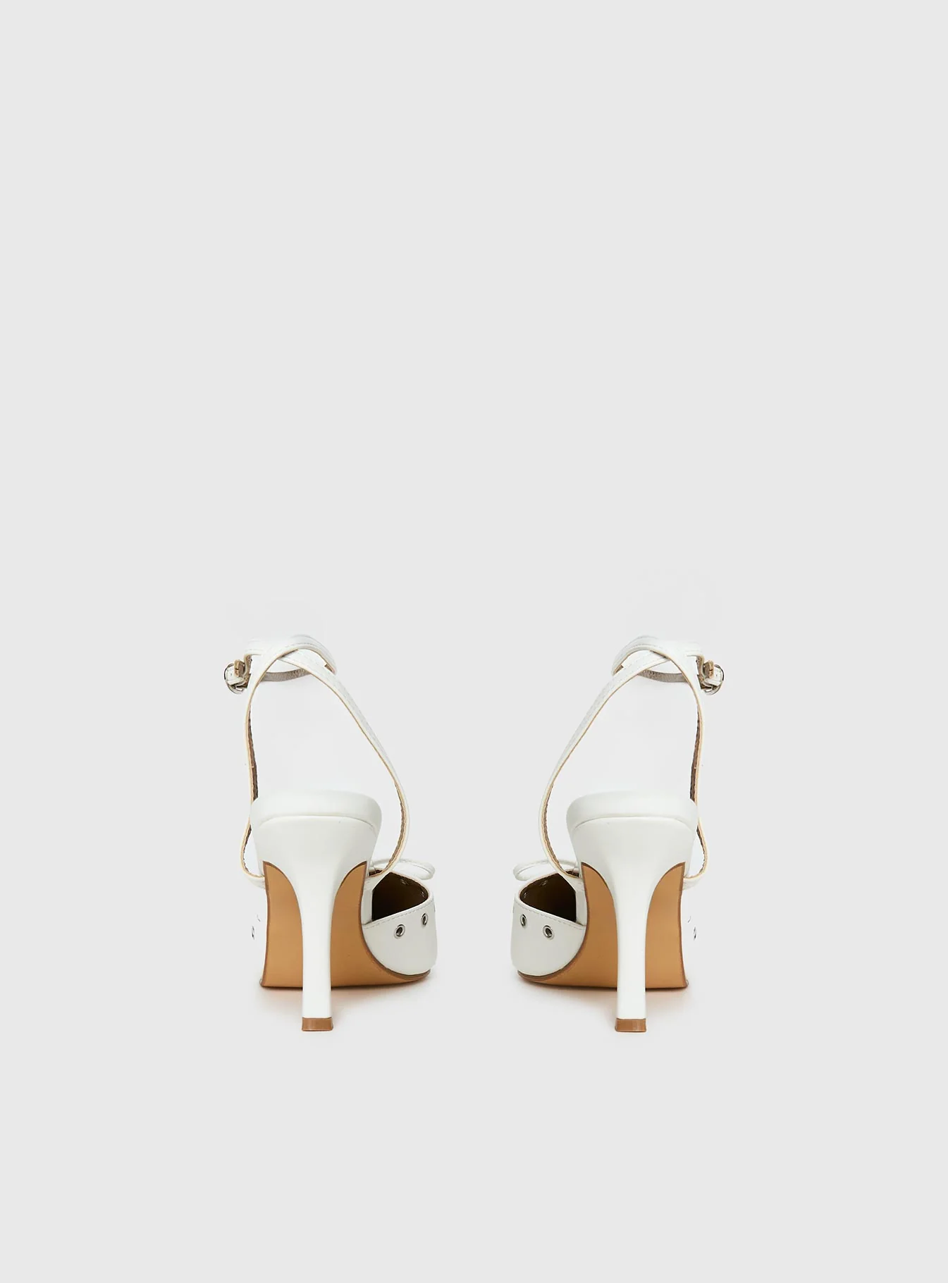 Nilah Pointed Toe Heels White