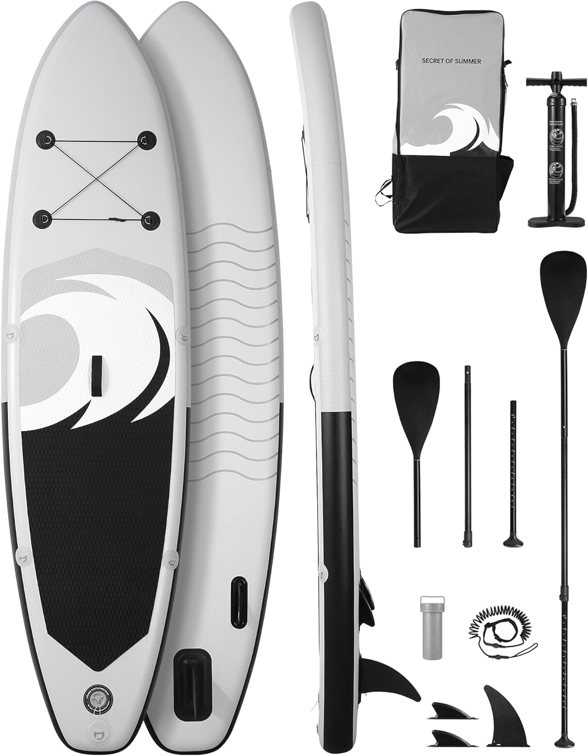 Stand Up Paddle Board Tavola Gonfiabile Set Completo per Paddling - Spessore 6'' - Adatta a Tutti i Livelli di difficoltà Accessori Completi 170KG MAX