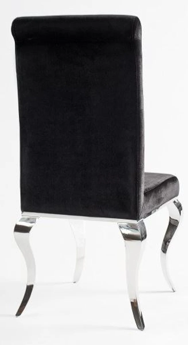Luxury Modern Baroque Dining Chair Blue / Silver - Designer Chair