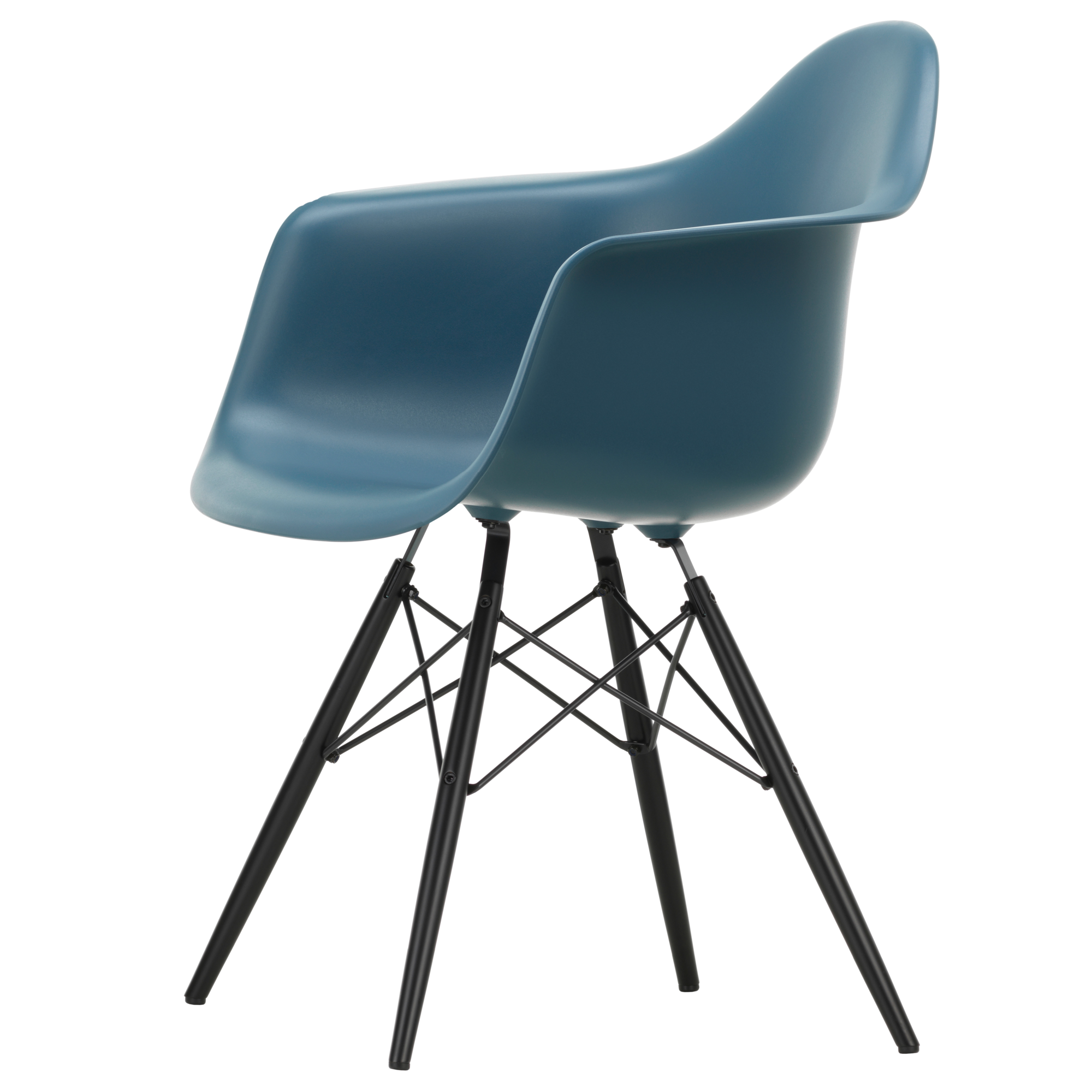 Eetkamerstoel DAW RE esdoorn zwart Sea Blue