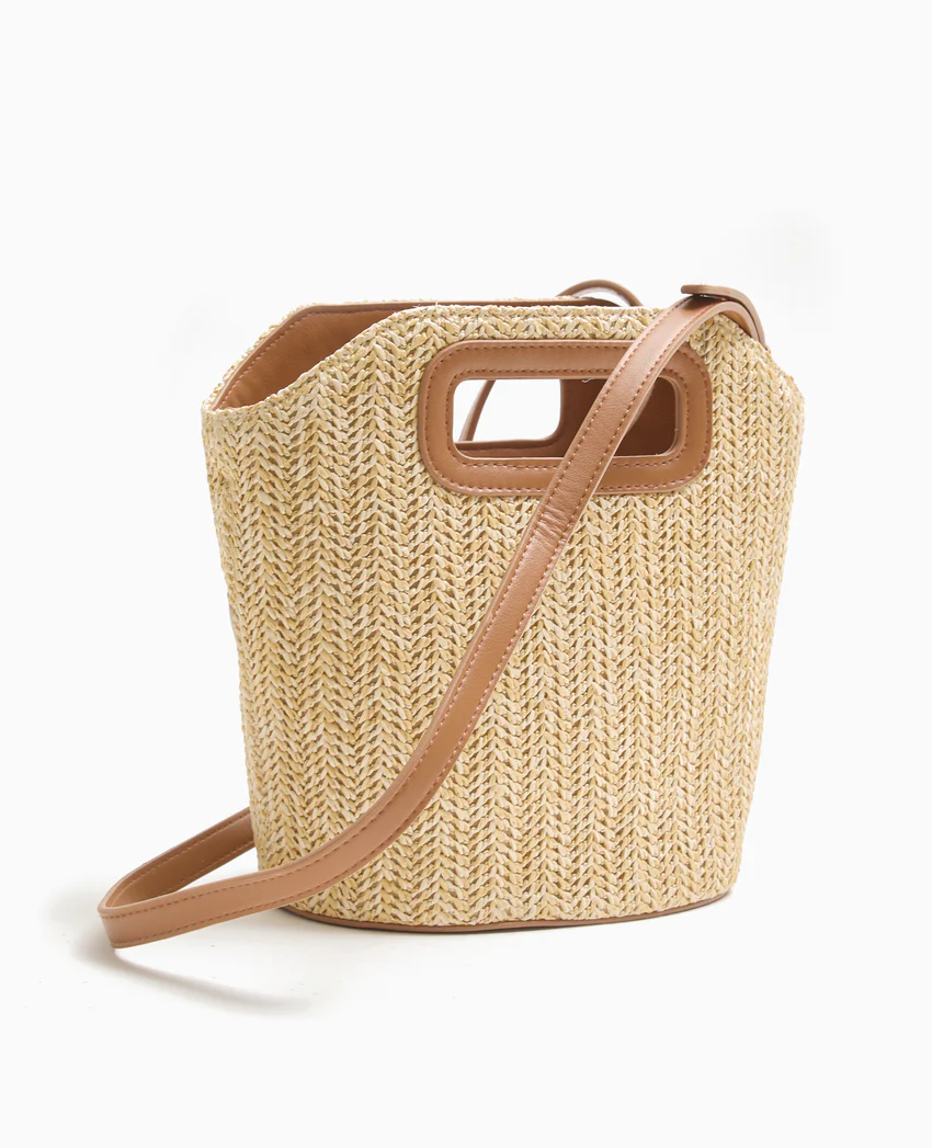 Pimkie Sac en raphia et simili cuir