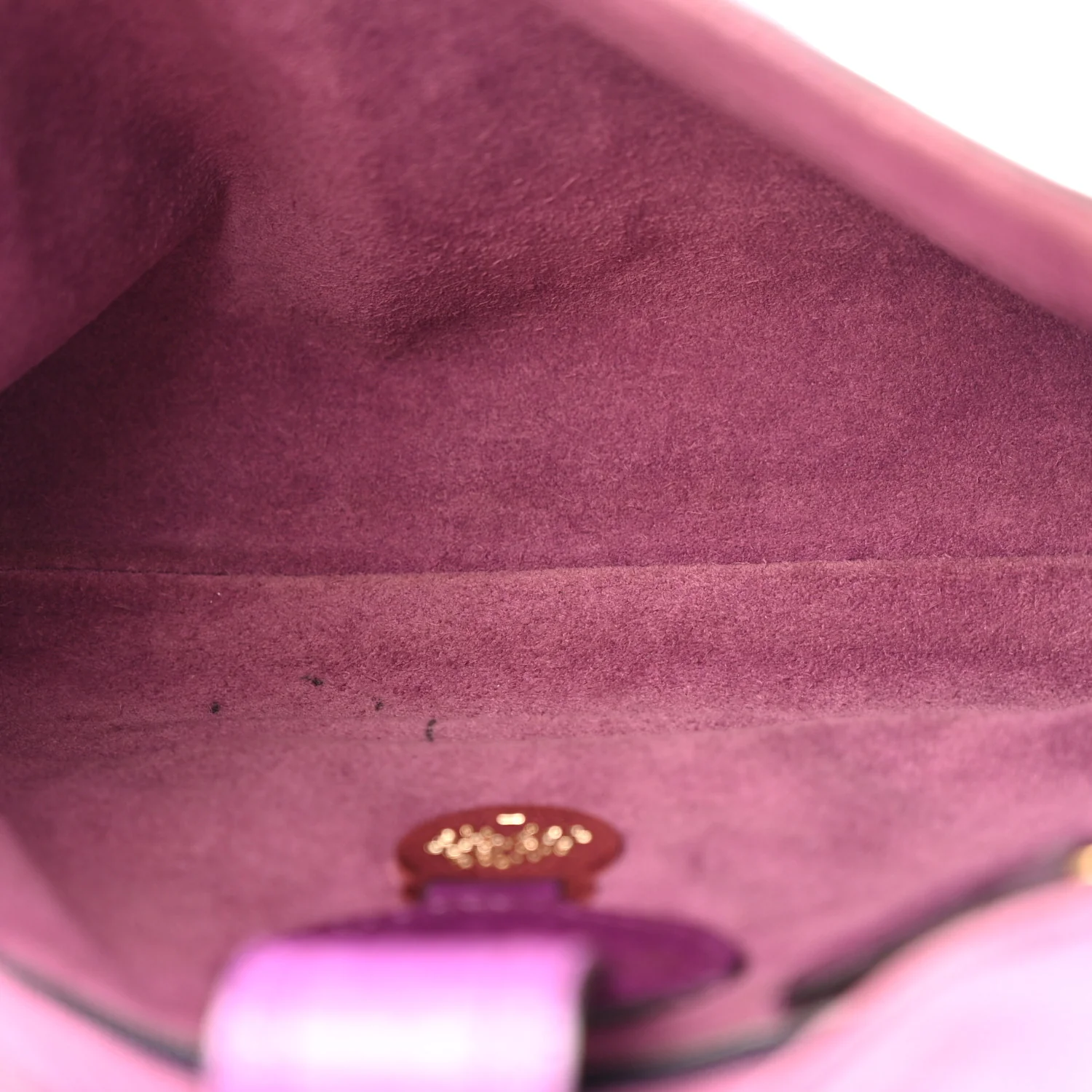 Heavy Grain Calfskin Small Margaret Crossbody Purple - Top Club