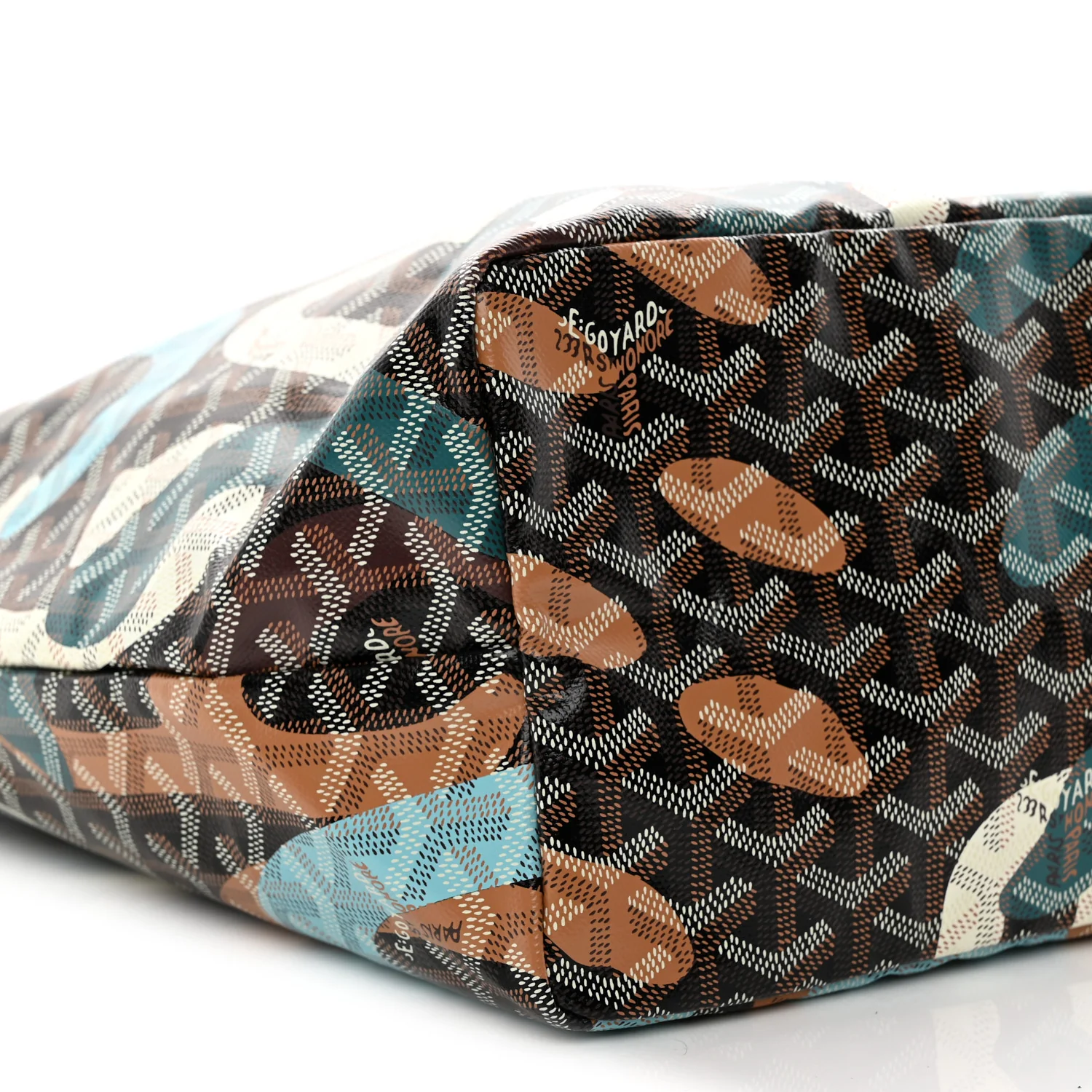 Goyardine Saint Louis Lettres Camouflage PM Black Blue - Top Club