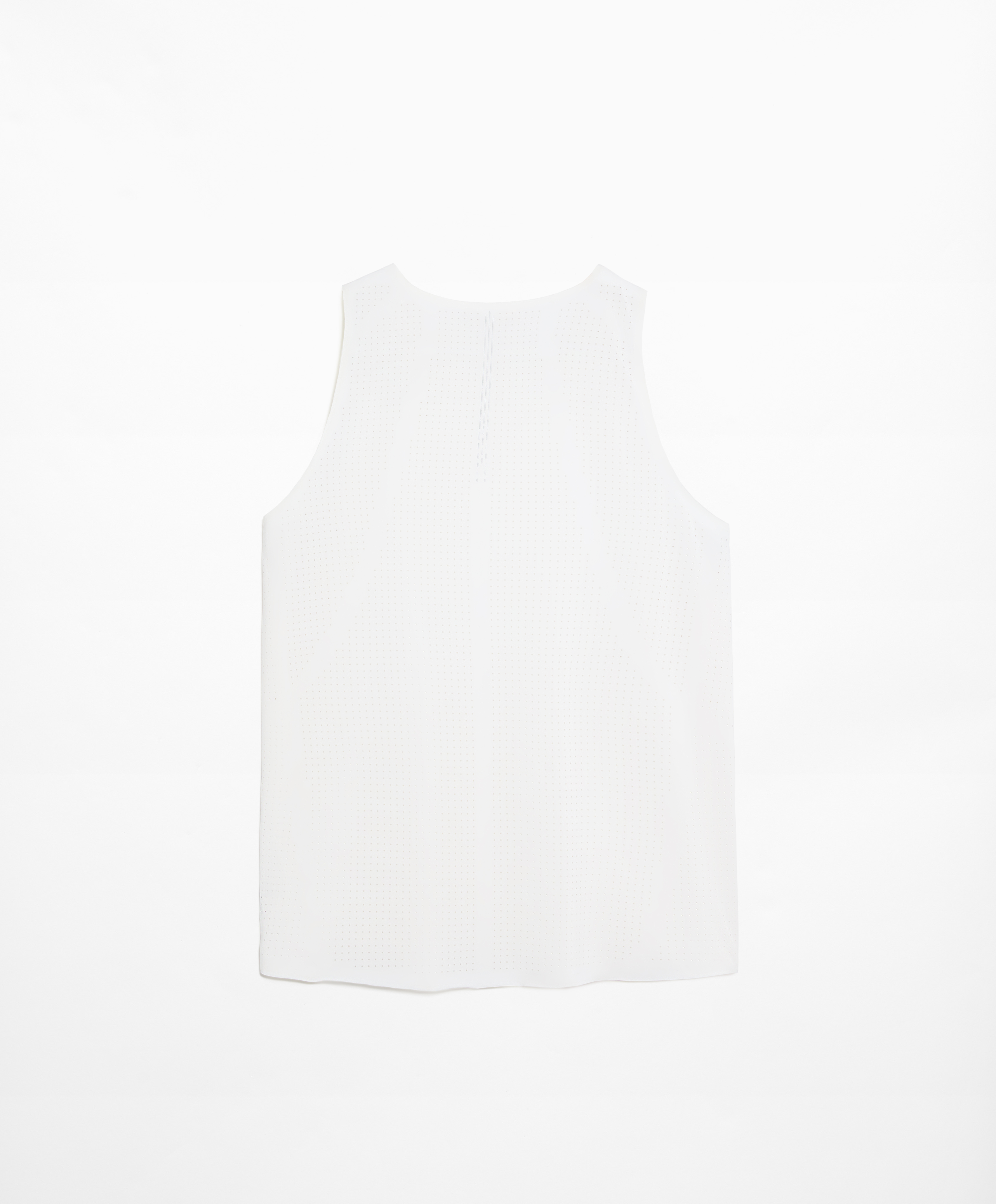 OYSHO Microperforated technical sleeveless T-shirt
