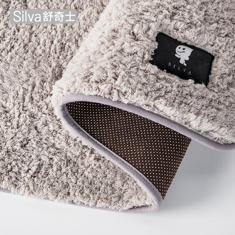 1.7cm Pile Height Polyester Water Absorbent Washable Shaggy Carpet Non-slip Door Mat Rugs Bathroom Mat