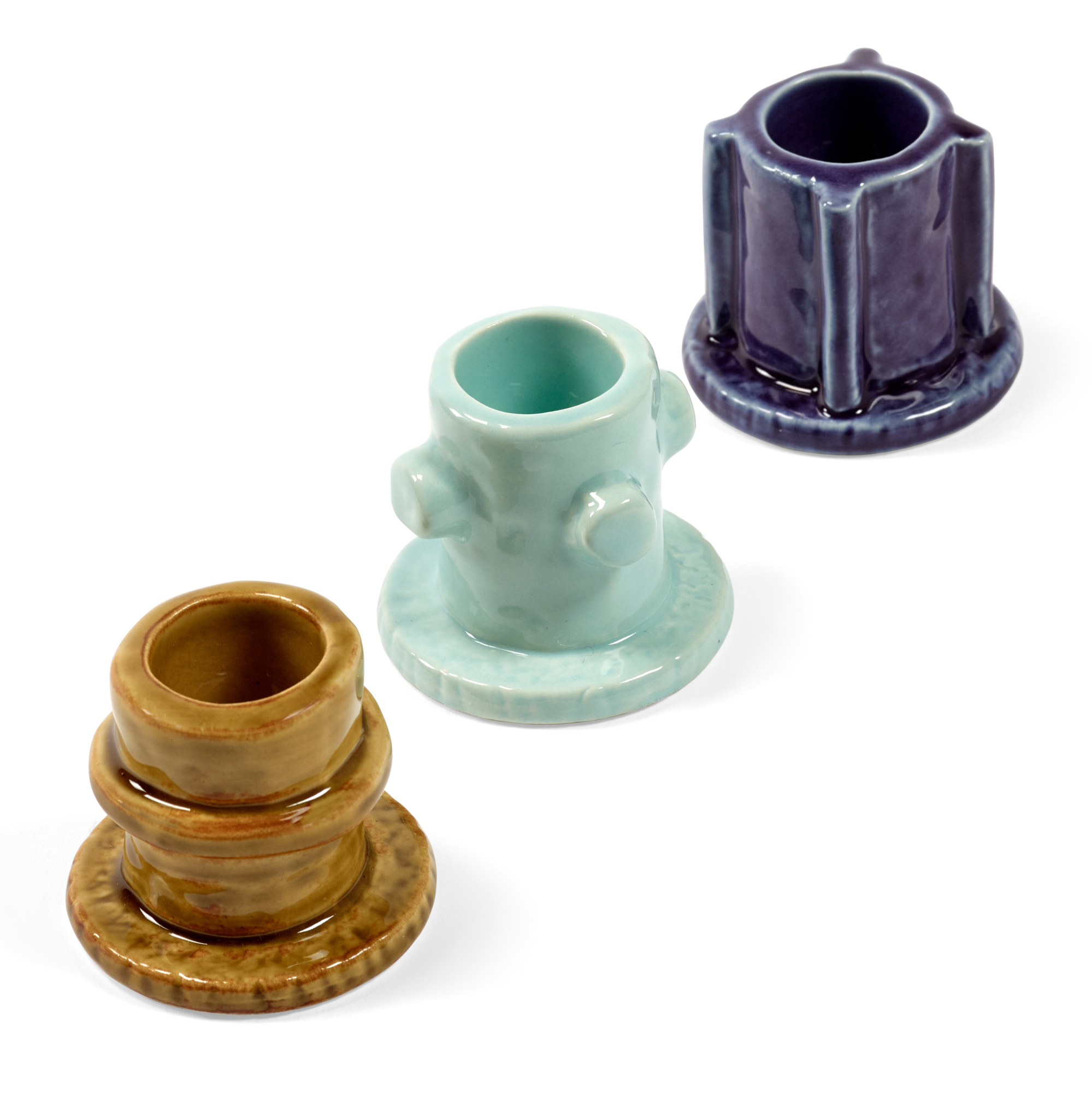 Kandelaar Molly 01 glazed - set van 3