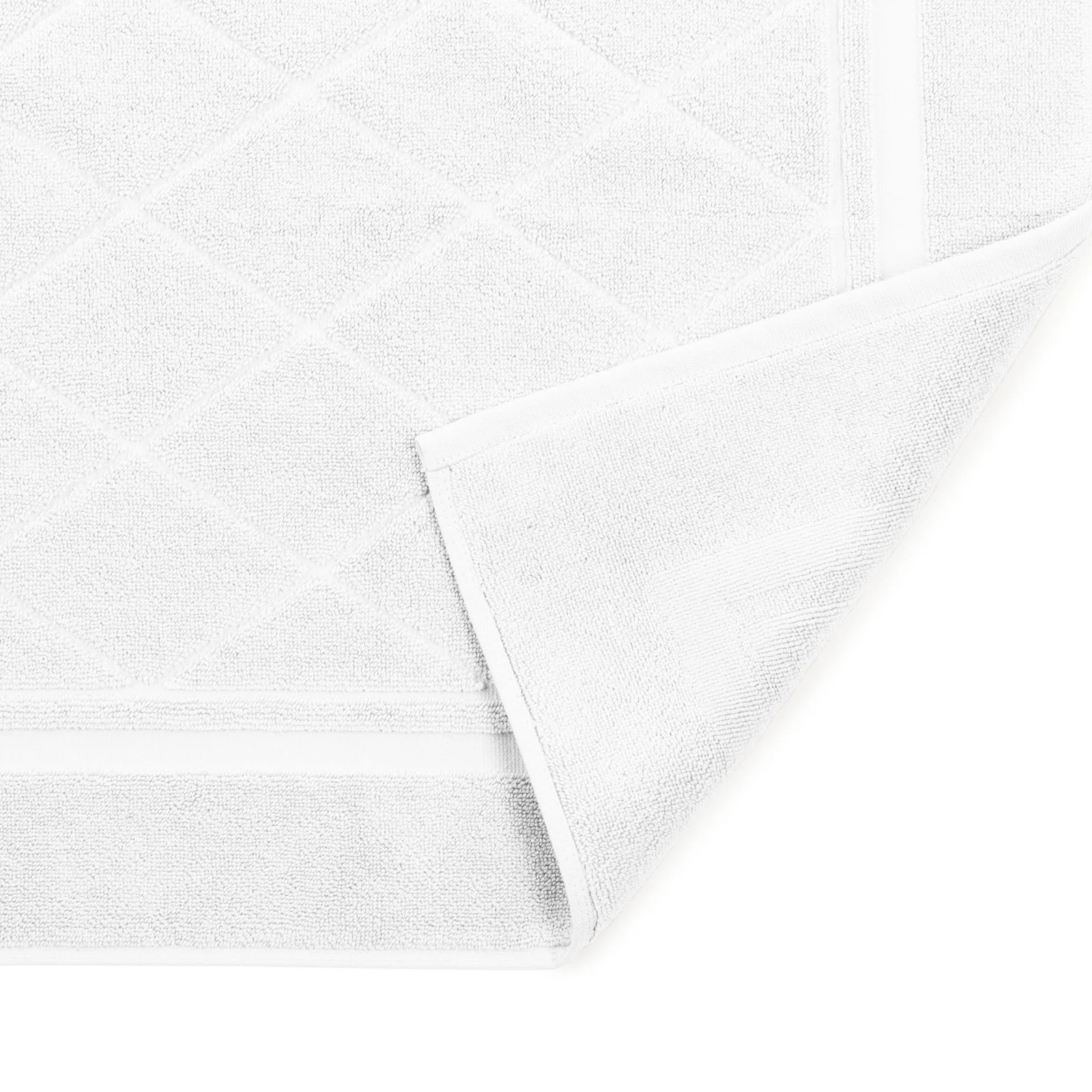 Tappeto Bagno In Cotone Minorca Cm. 60X100 Bianco Spugnissima