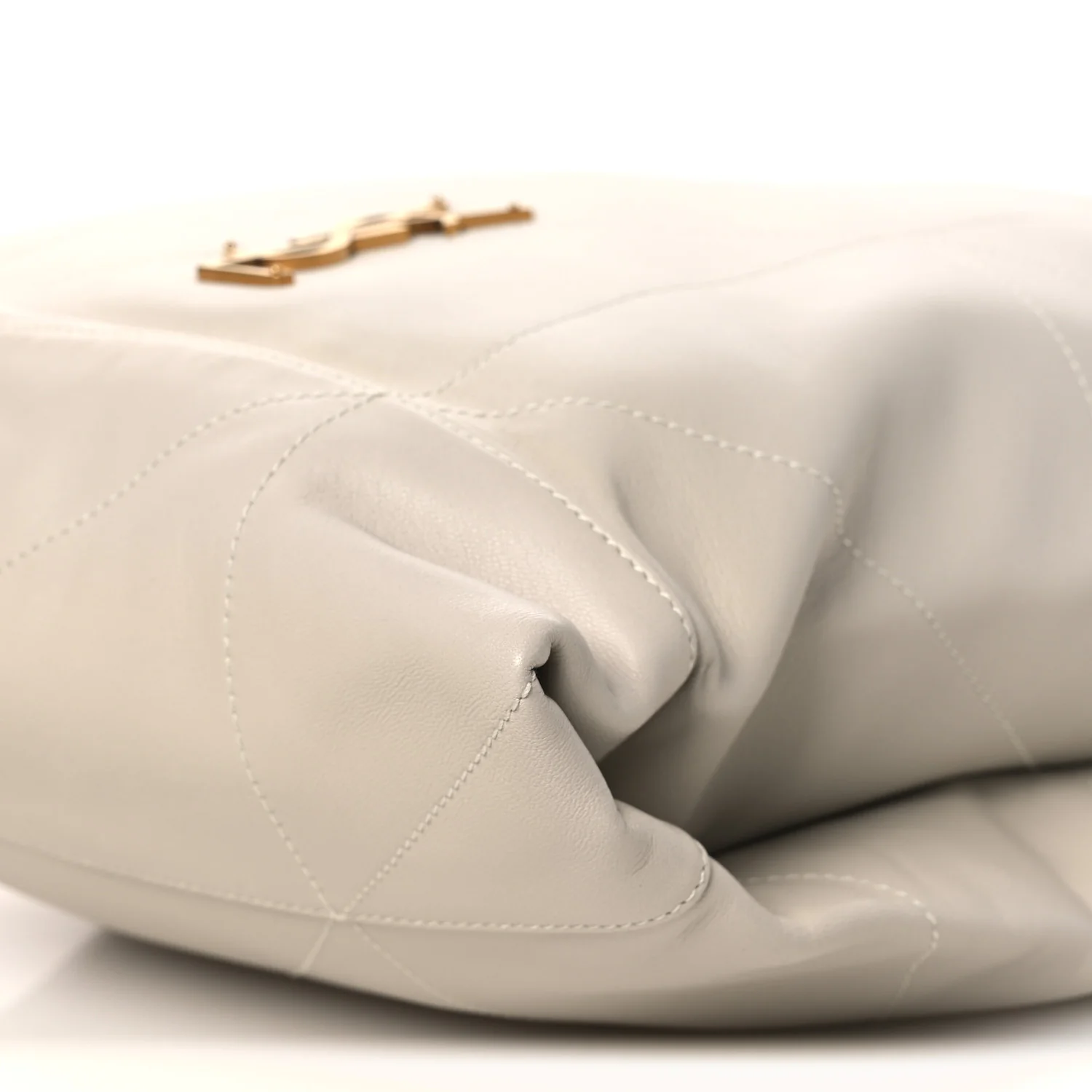 Lambskin Matelasse Monogram Medium Jamie 4.3 Pochon Blanc Vintage - Top Club