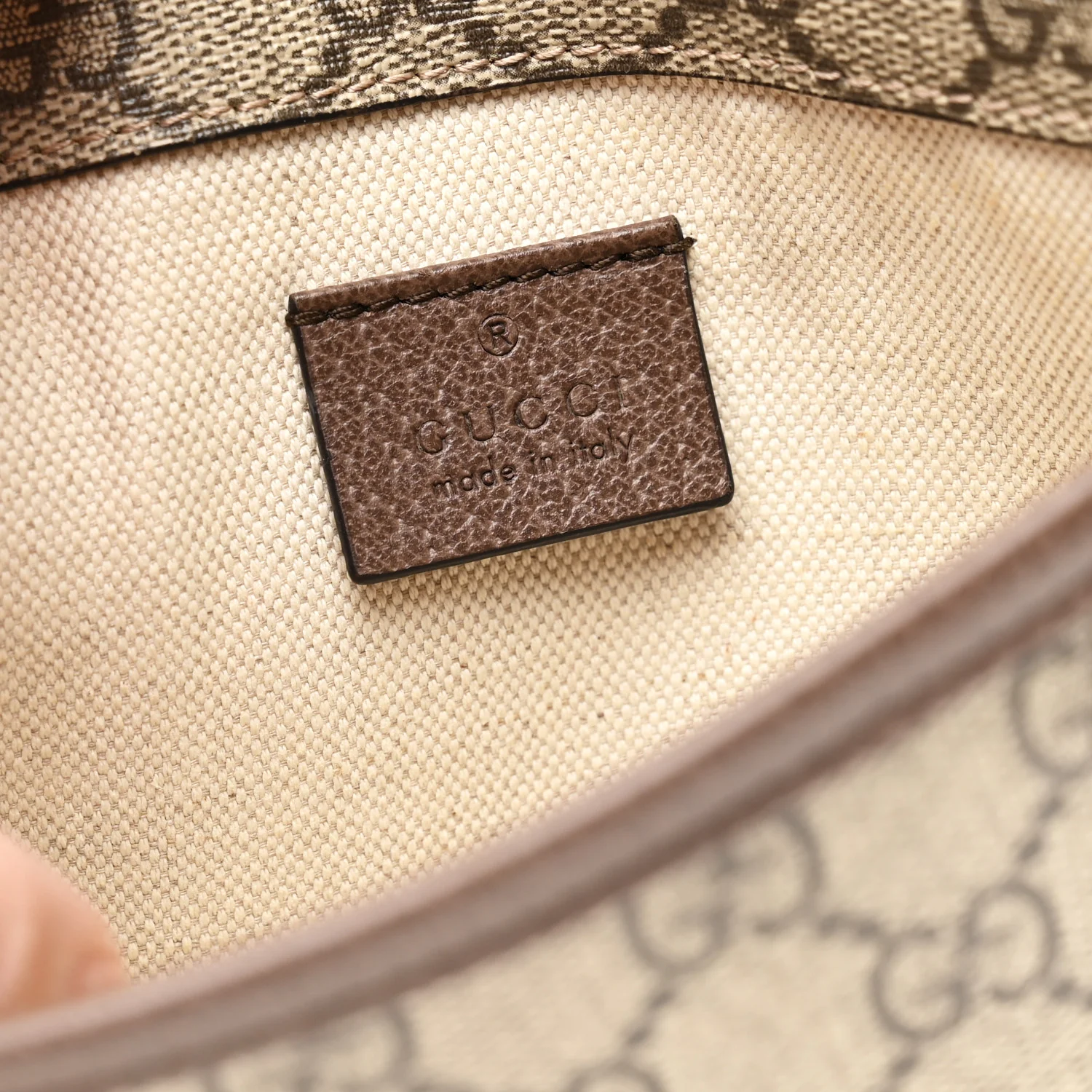 GG Supreme Monogram Neo Vintage Web Belt Bag Brown - Top Club
