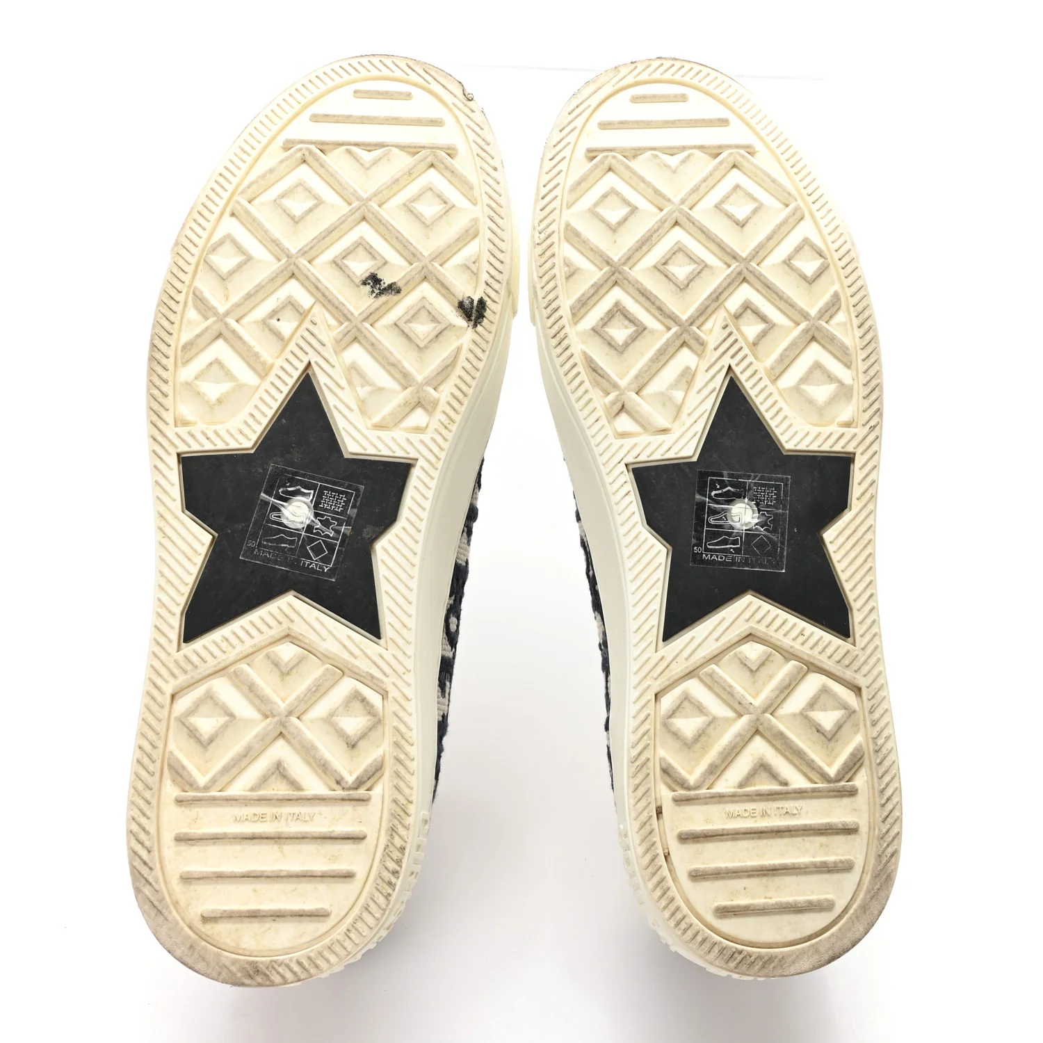 Canvas Oblique Walk'N'Dior Low Top Sneakers 38 Deep Blue - Top Club