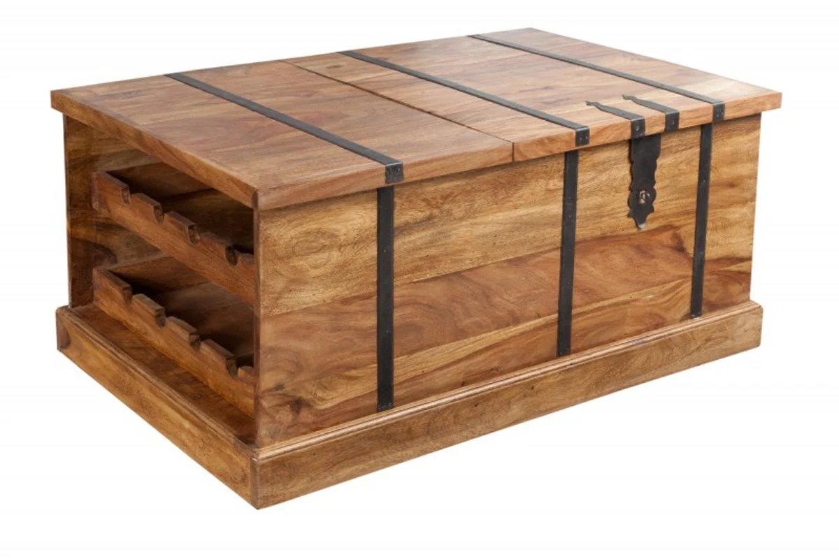 Designer bar coffee table natural colors 100cm x 60cm x H40cm - living room furniture in country house style
