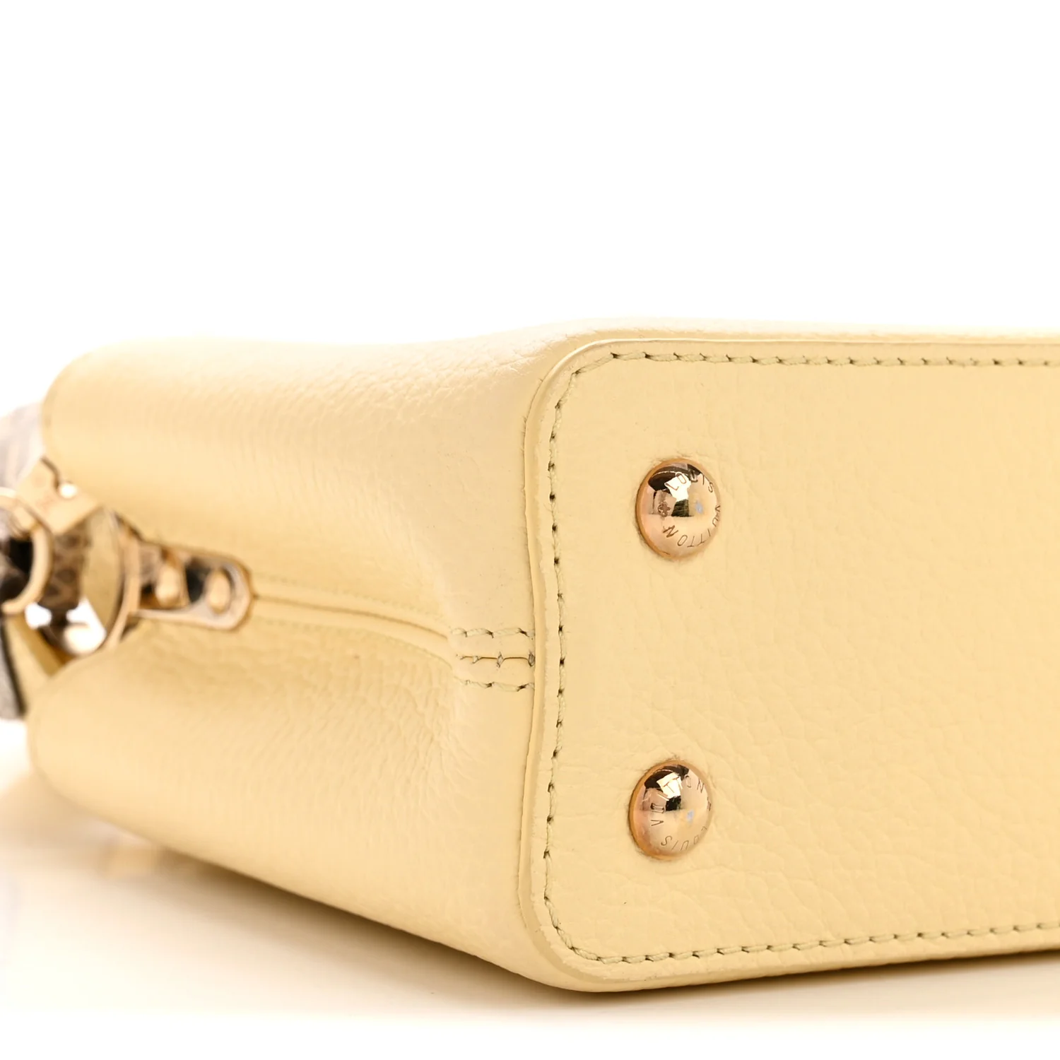 Taurillon Snakeskin Mini Capucines Banane - Top Club