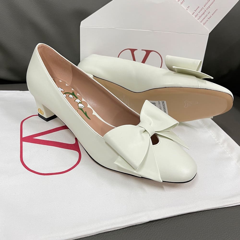 VALENTINO BOWOW sheepskin high heels (heel height 4.5 cm) - Top Club