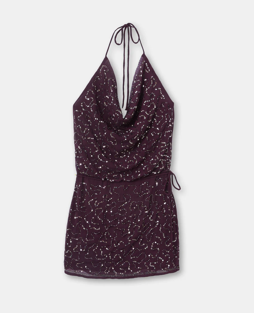 Pimkie Robe dos-nu en voile avec sequins et perles