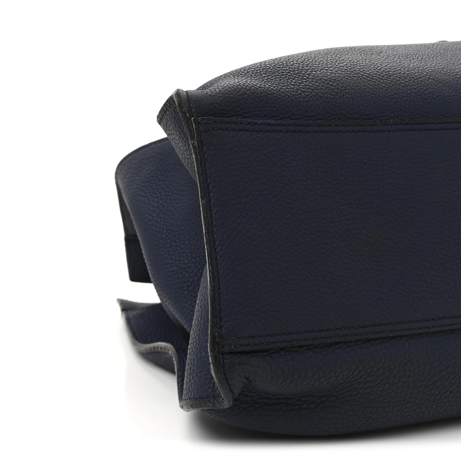 Soft Calfskin Medium Jackie Top Handle Bag Classic Blue Marine - Top Club