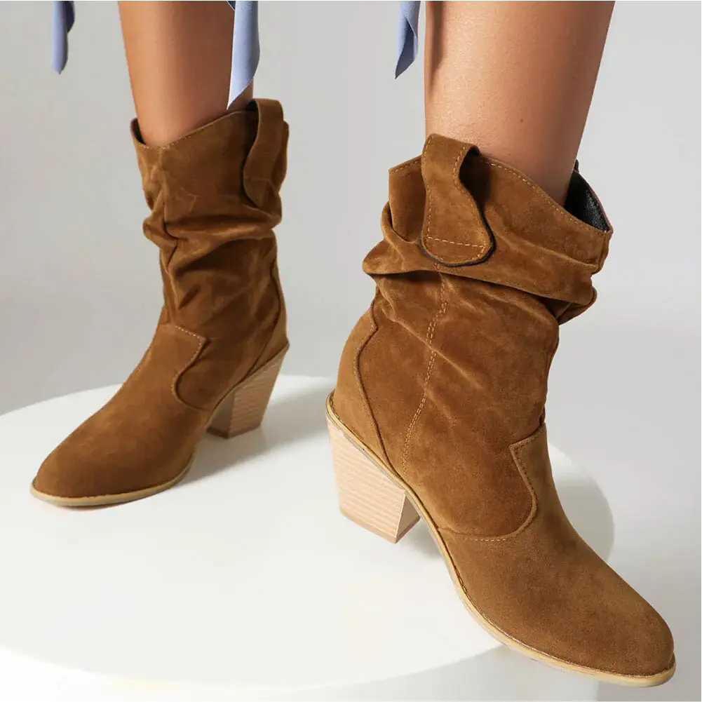 Alison Hart�?Ruched Western Boots