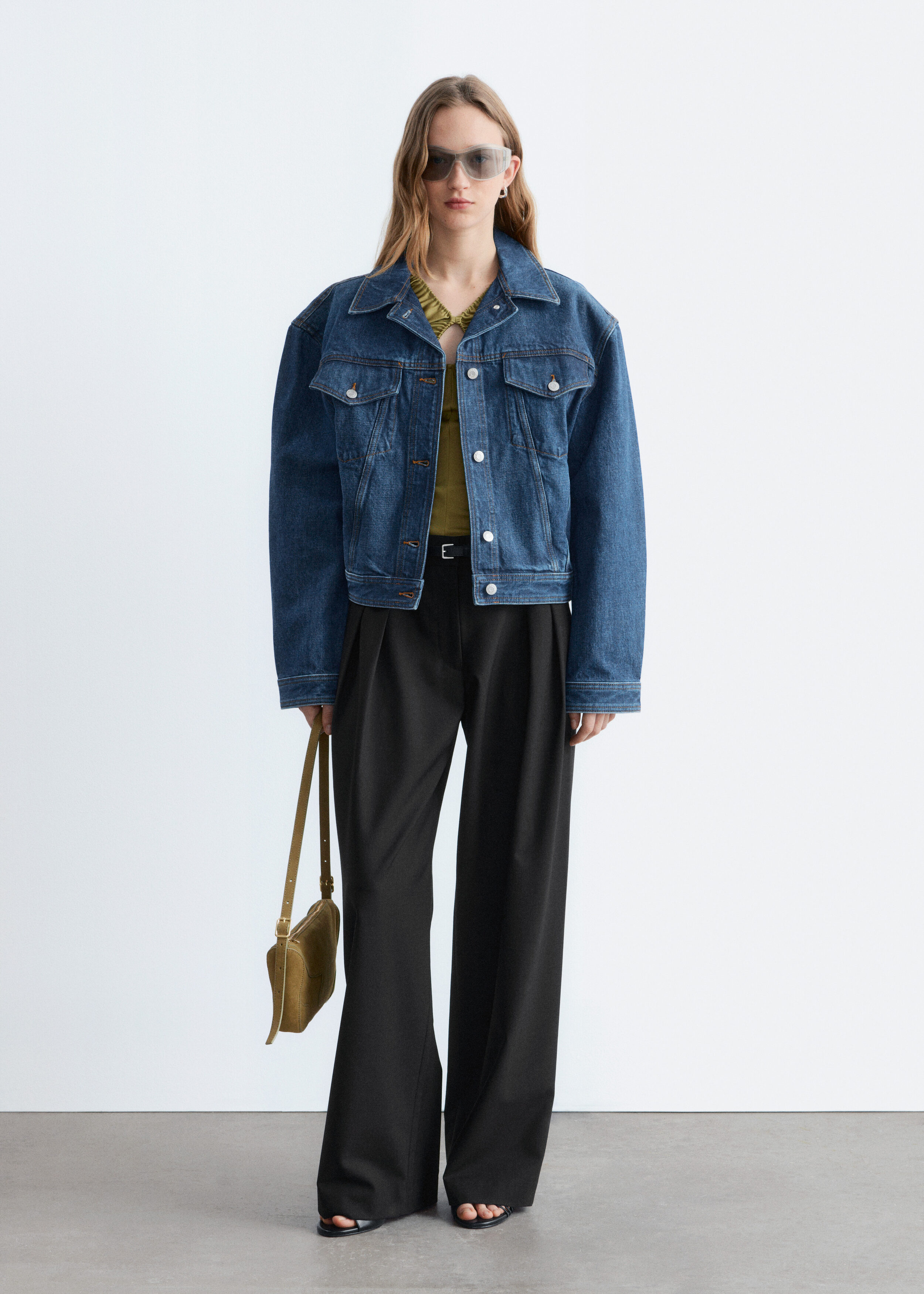 & Other Stories WOOL-BLEND TAILORED TROUSERS