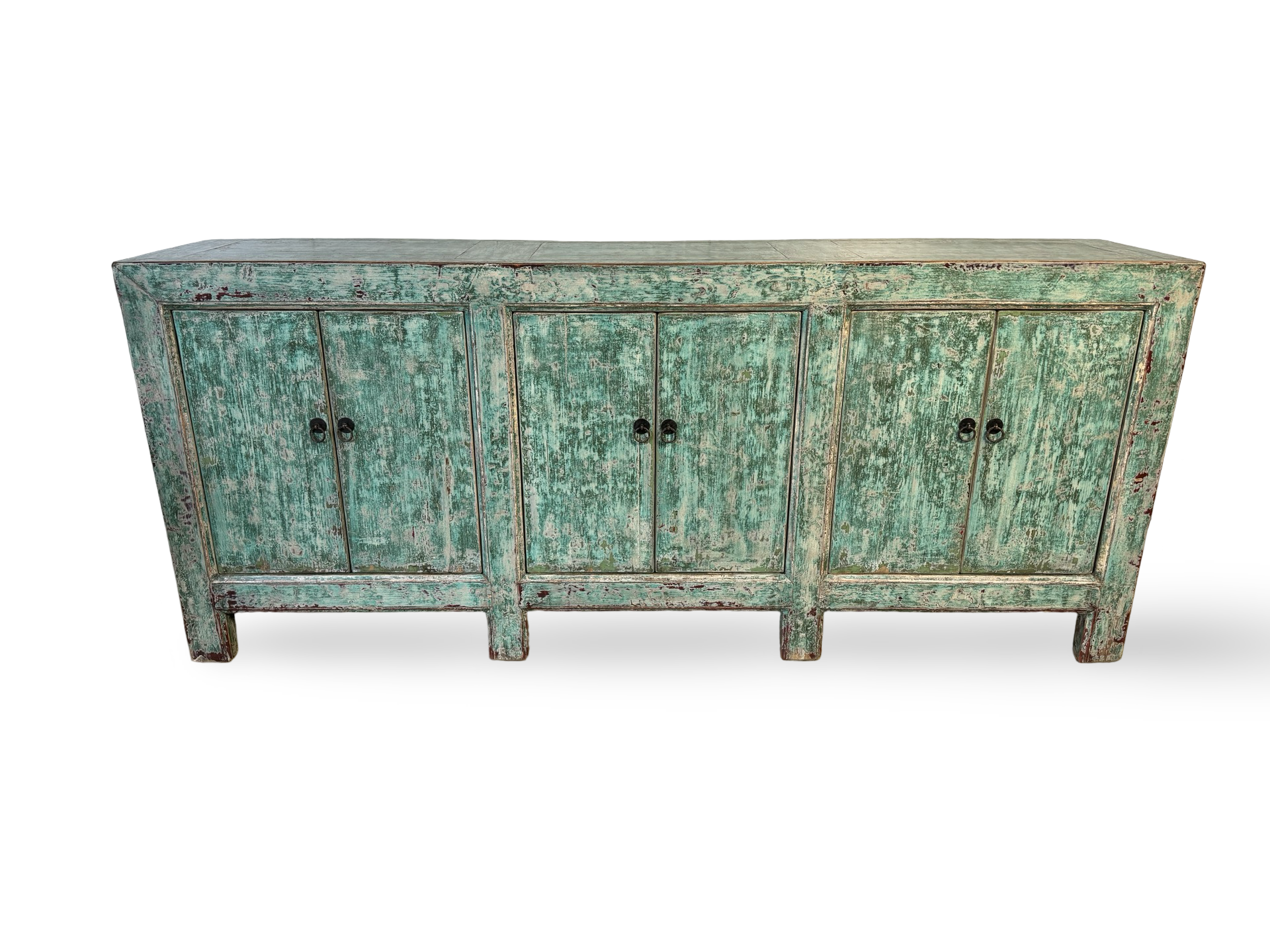 Dressoir blauw 6deur uniek