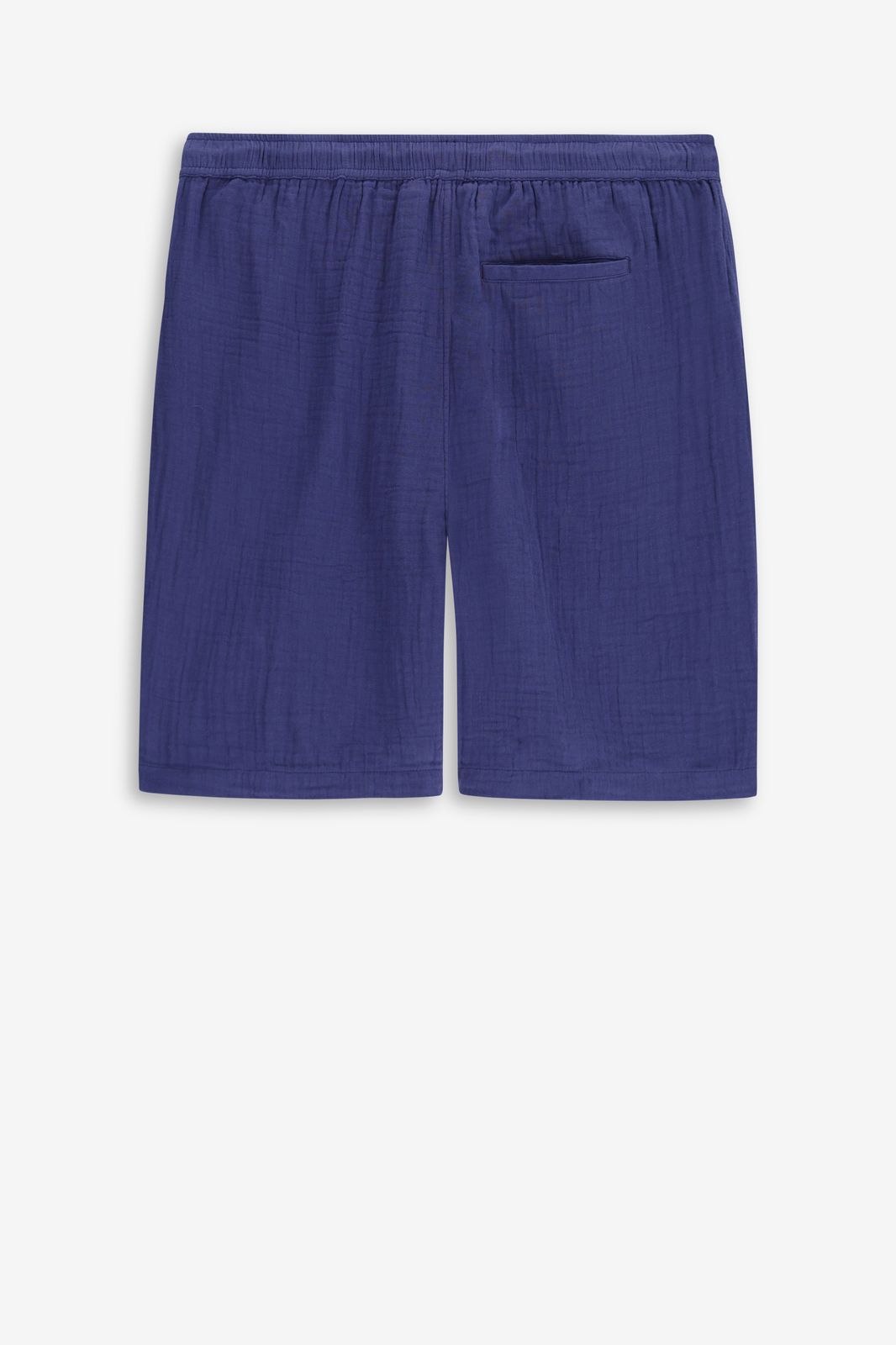 Donkerblauwe mousseline shorts