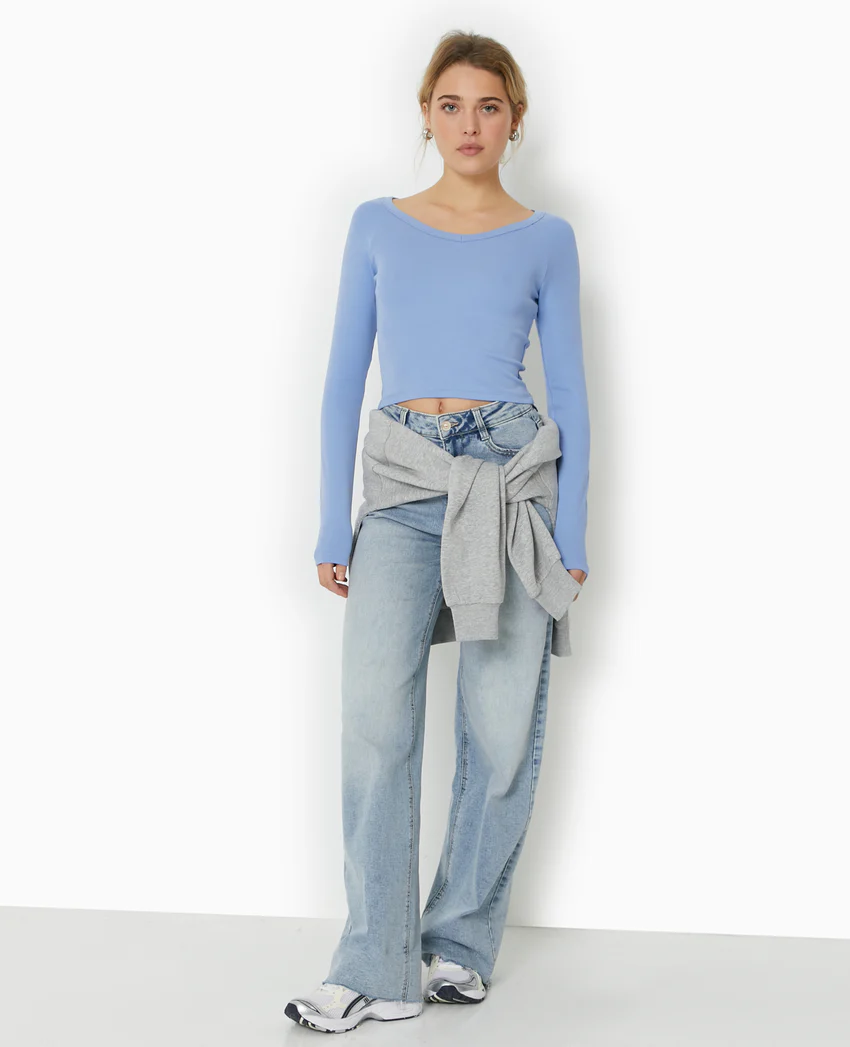 Pimkie T-shirt court manches longues col V