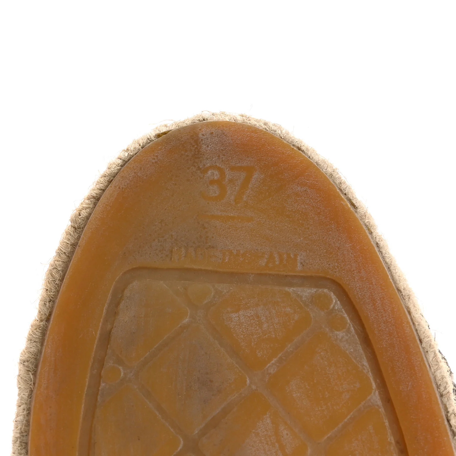 Striated Suede Espadrilles 37 Dark Grey - Top Club