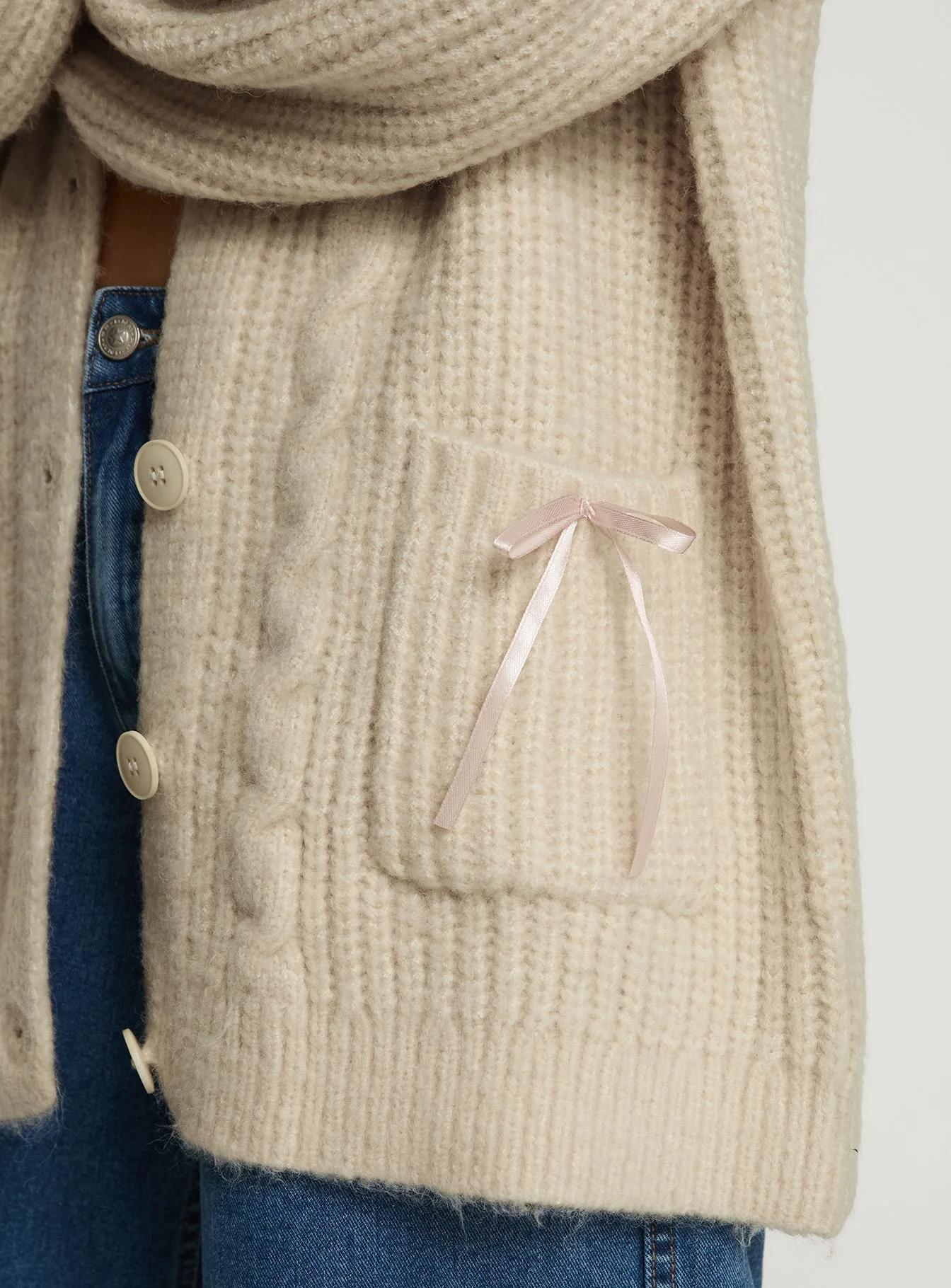 Cameliah Knit Cardigan Cream