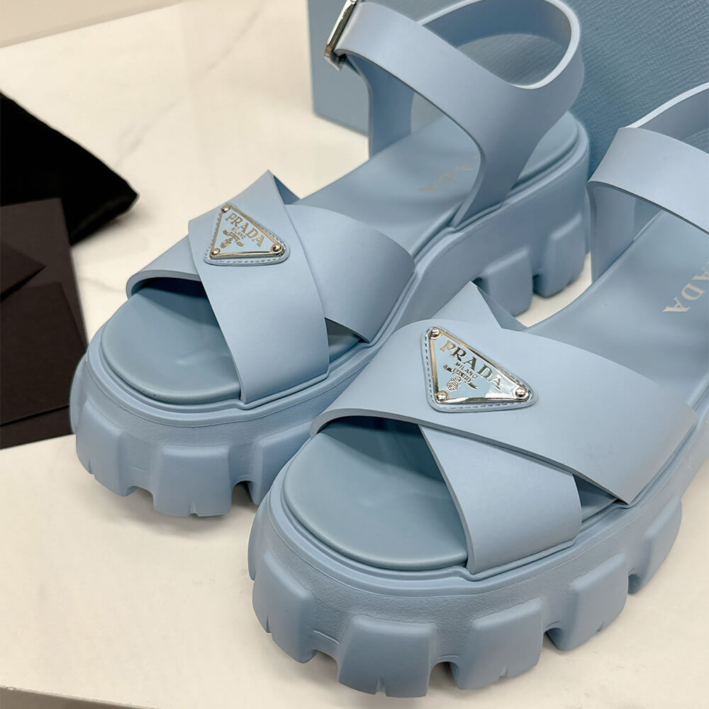 PRADA Monolith rubber sandals - Top Club