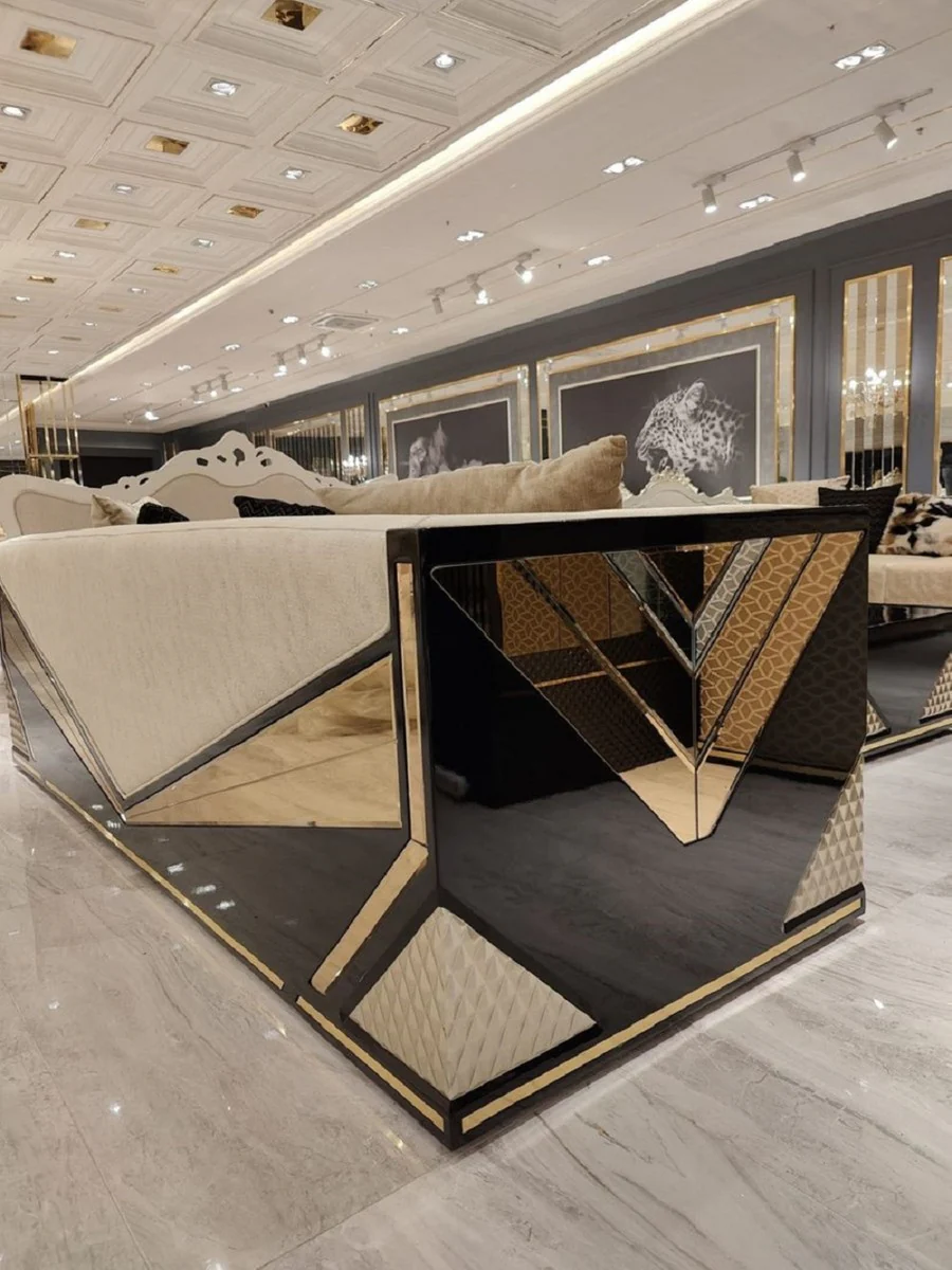 Luxury armchair gold / black - living room armchair - hotel armchair - living room furniture - hotel furniture - luxury furniture - living room furnishings - luxury furnishings