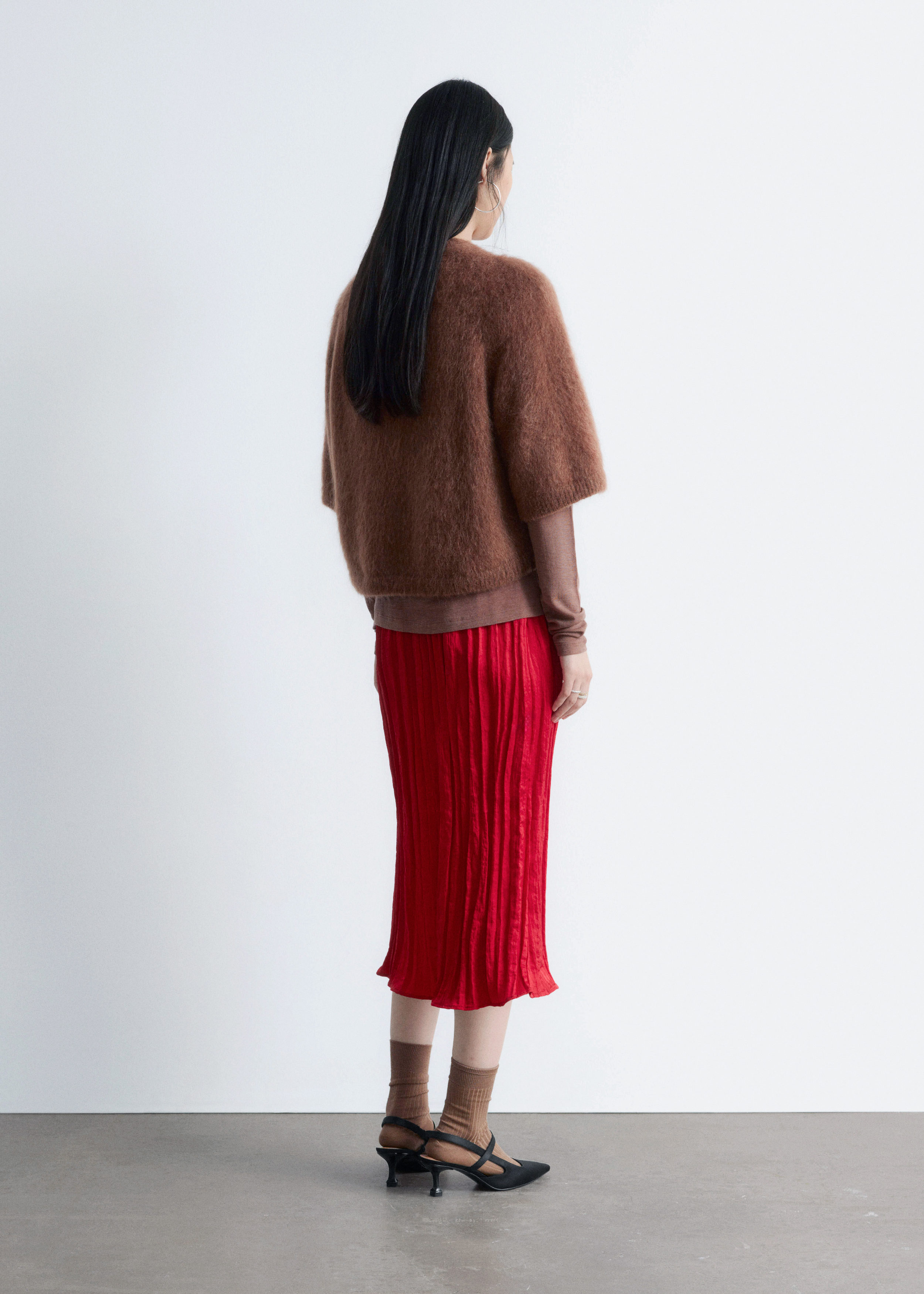 & Other Stories MOHAIR-BLEND KNITTED T-SHIRT