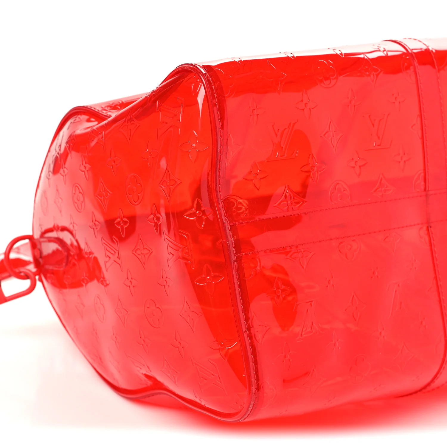 PVC Monogram Keepall Bandouliere 50 Grenadine Red - Top Club
