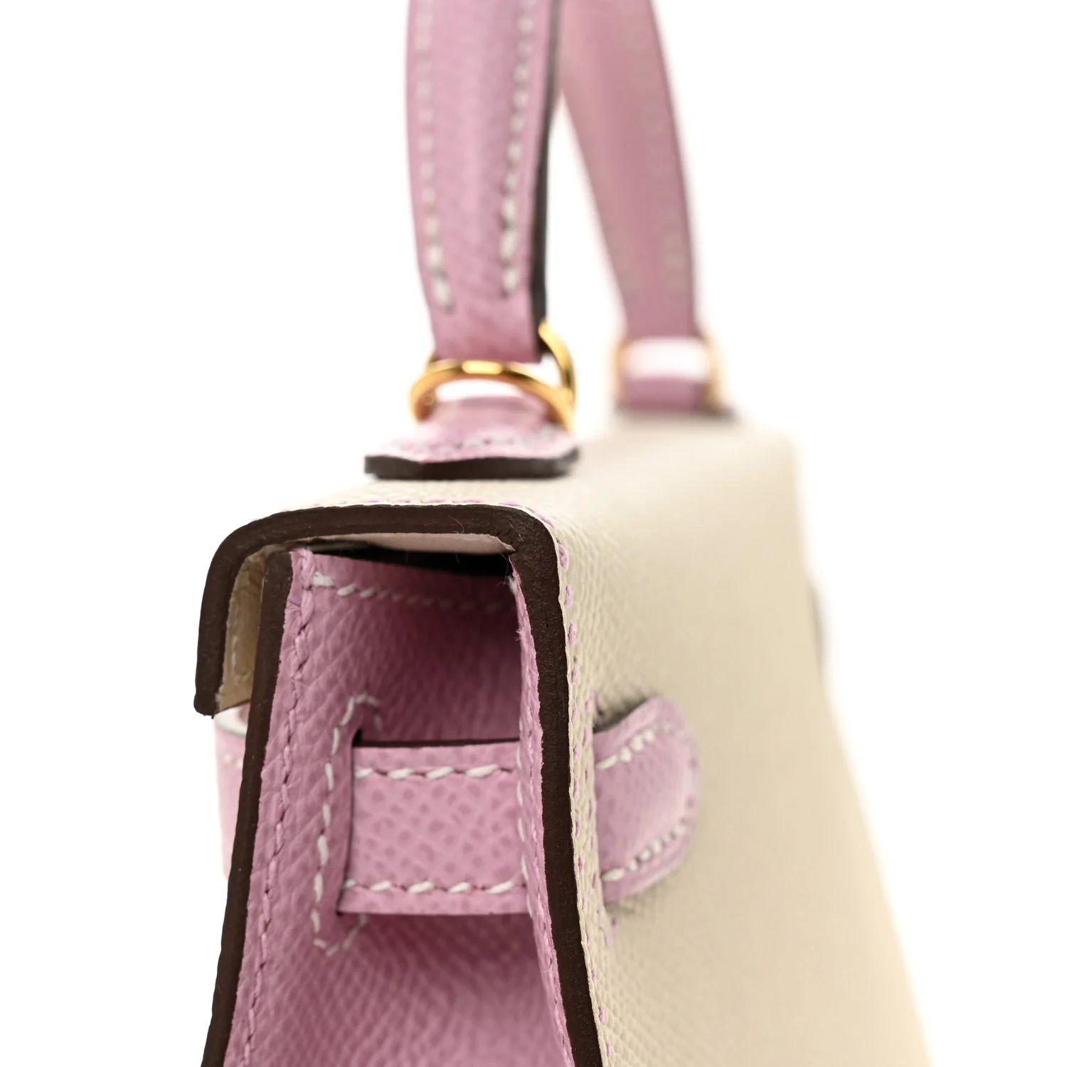 Epsom Horseshoe Mini Kelly Sellier 20 Craie Mauve Sylvestre - Top Club