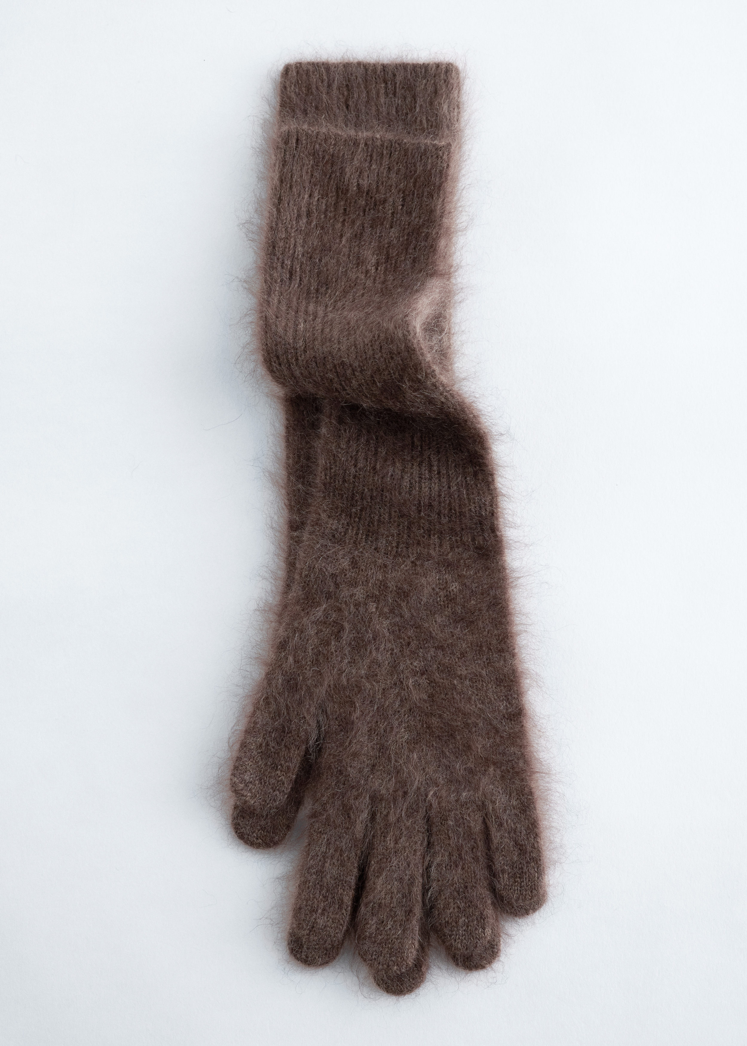 & Other Stories KNITTED BRUSHED CASHMERE GLOVES