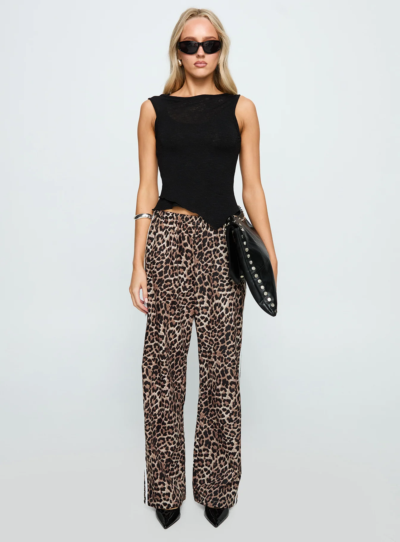 Buzzer Track Pants Leopard