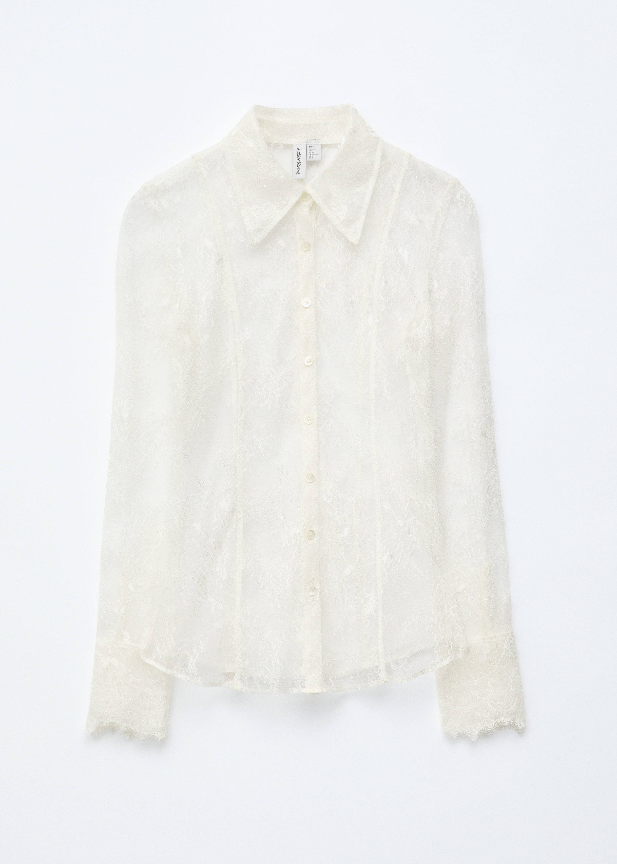 & Other Stories TAPERED LACE SHIRT