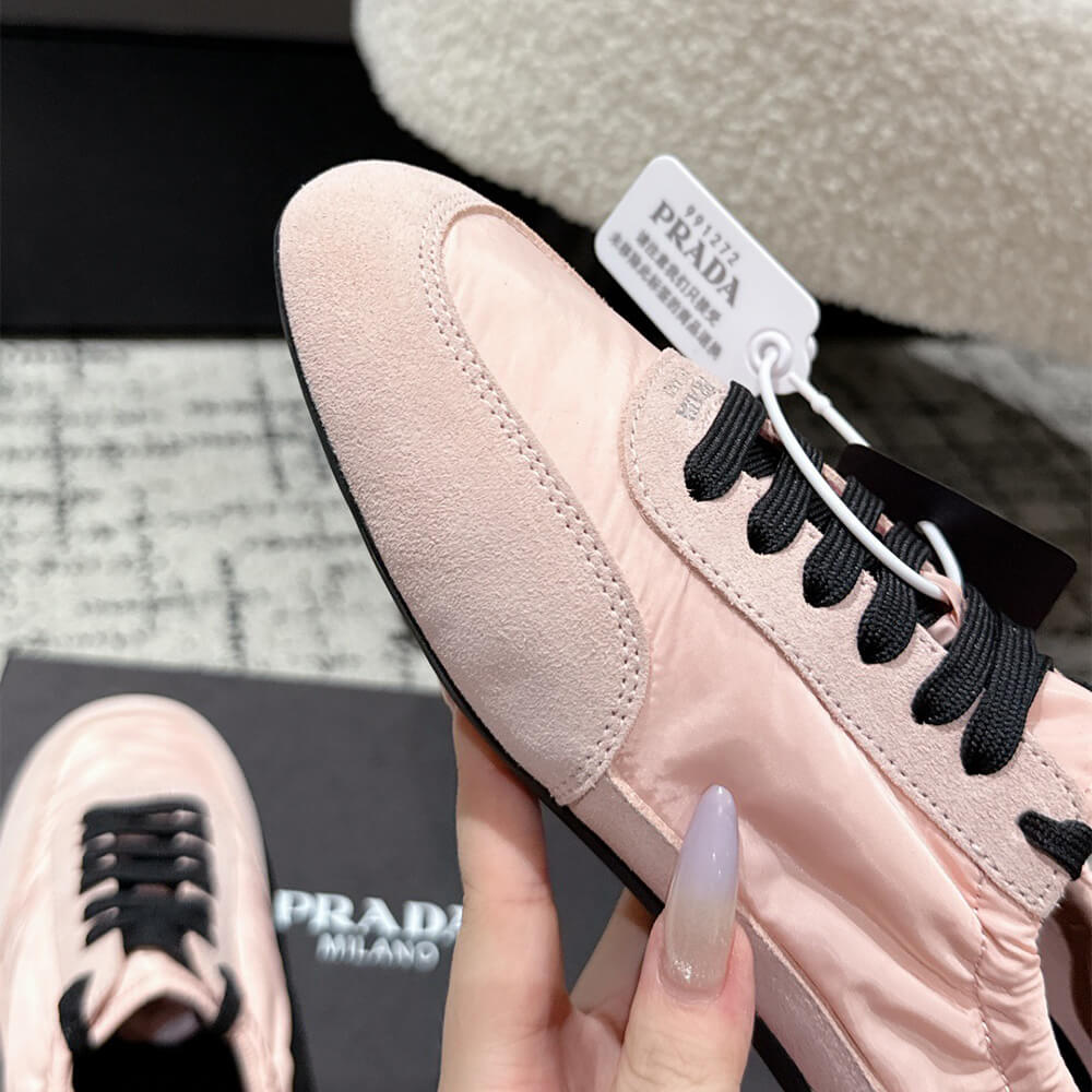 PRADA Collapse Re-Nylon and suede sneakers - Top Club