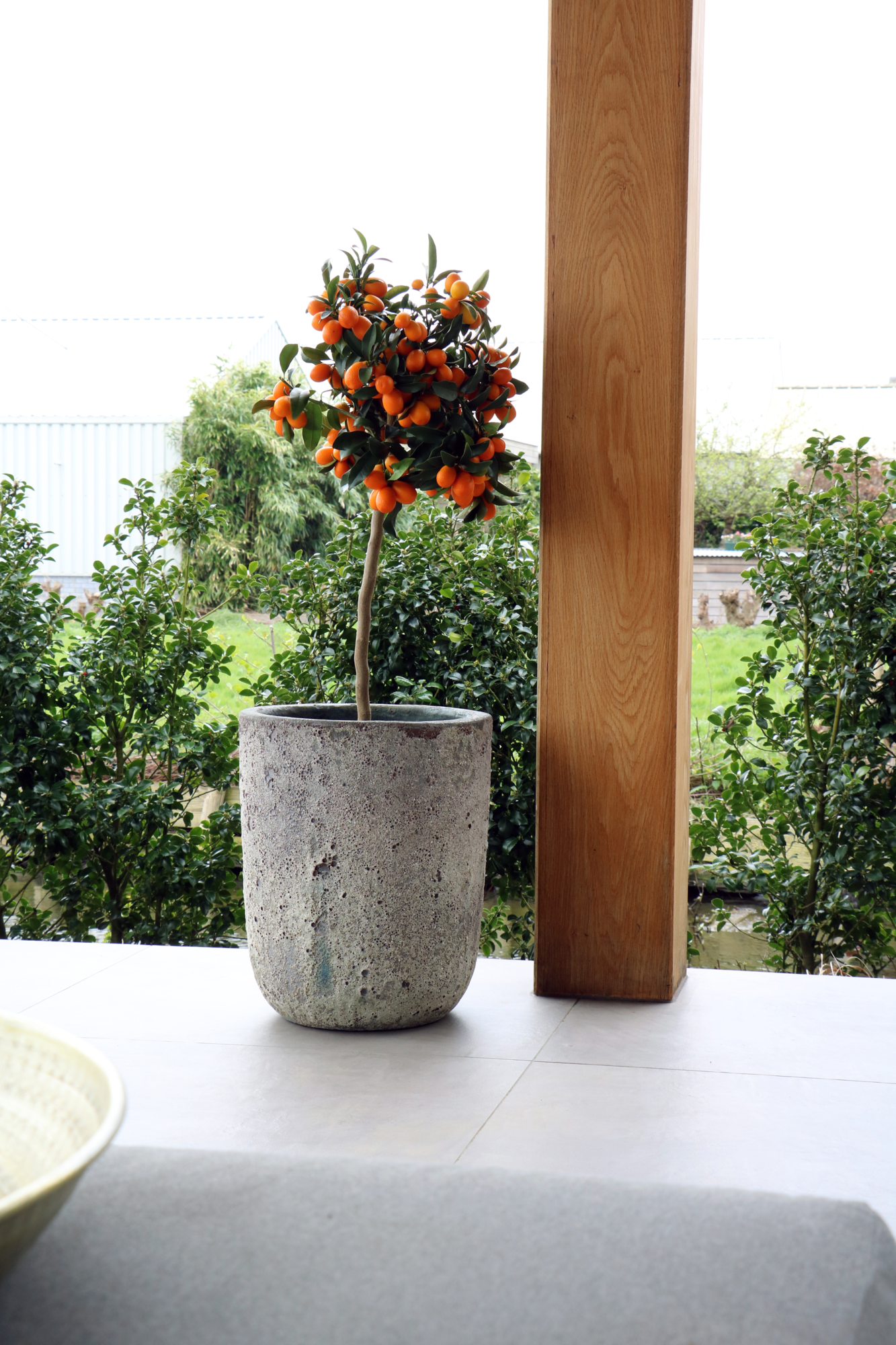 Plantenpot Fuji oceanic coral Ø36/26 x H45/35 cm - set van 2