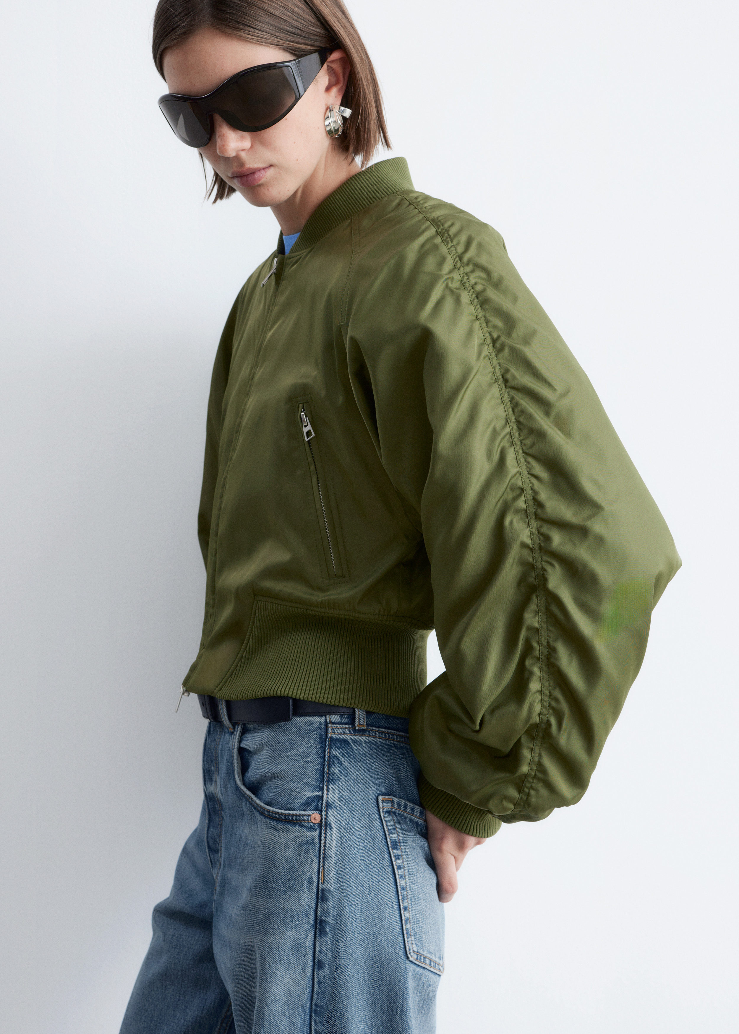 & Other Stories CROPPED BOMBER JACKET