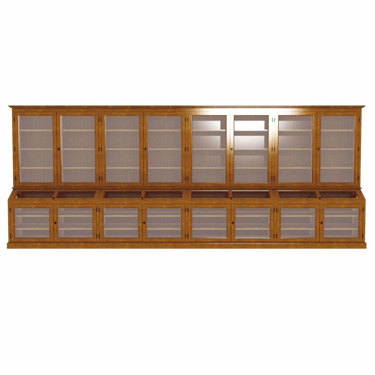 Country house style solid wood bar cabinet brown 600 cm - bar furniture