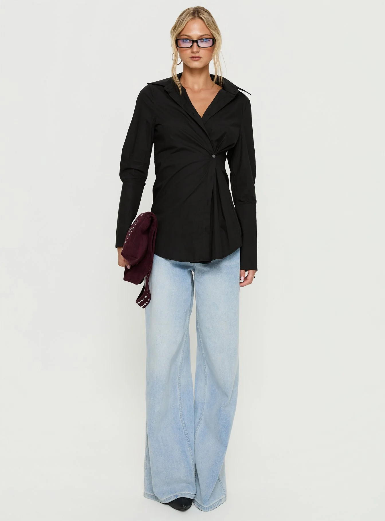 Nitsa Long Sleeve Shirt Black