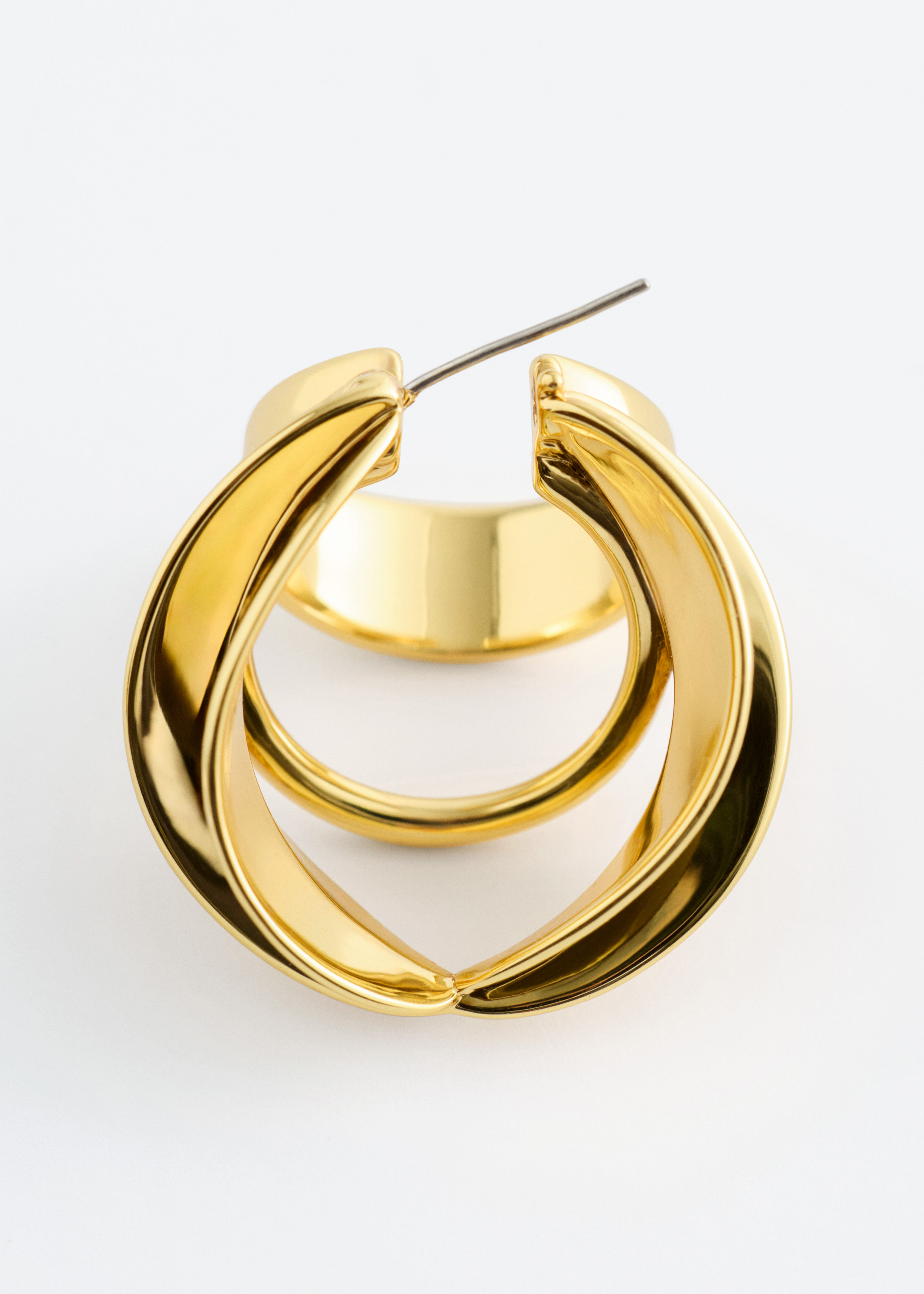 & Other Stories SCULPTURAL HOOP EARRINGS
