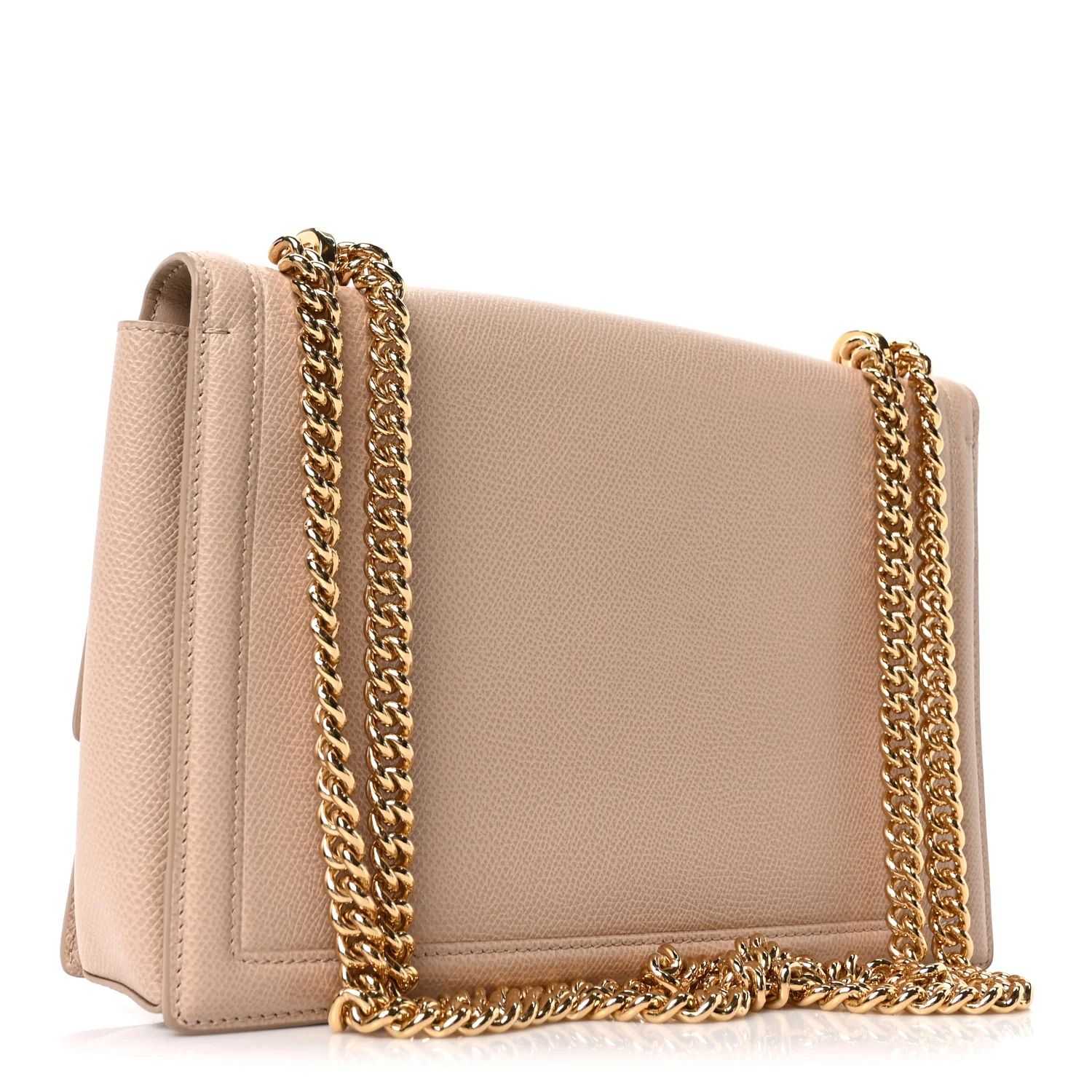 Printed Calfskin Ginny Shoulder Bag Beige - Top Club