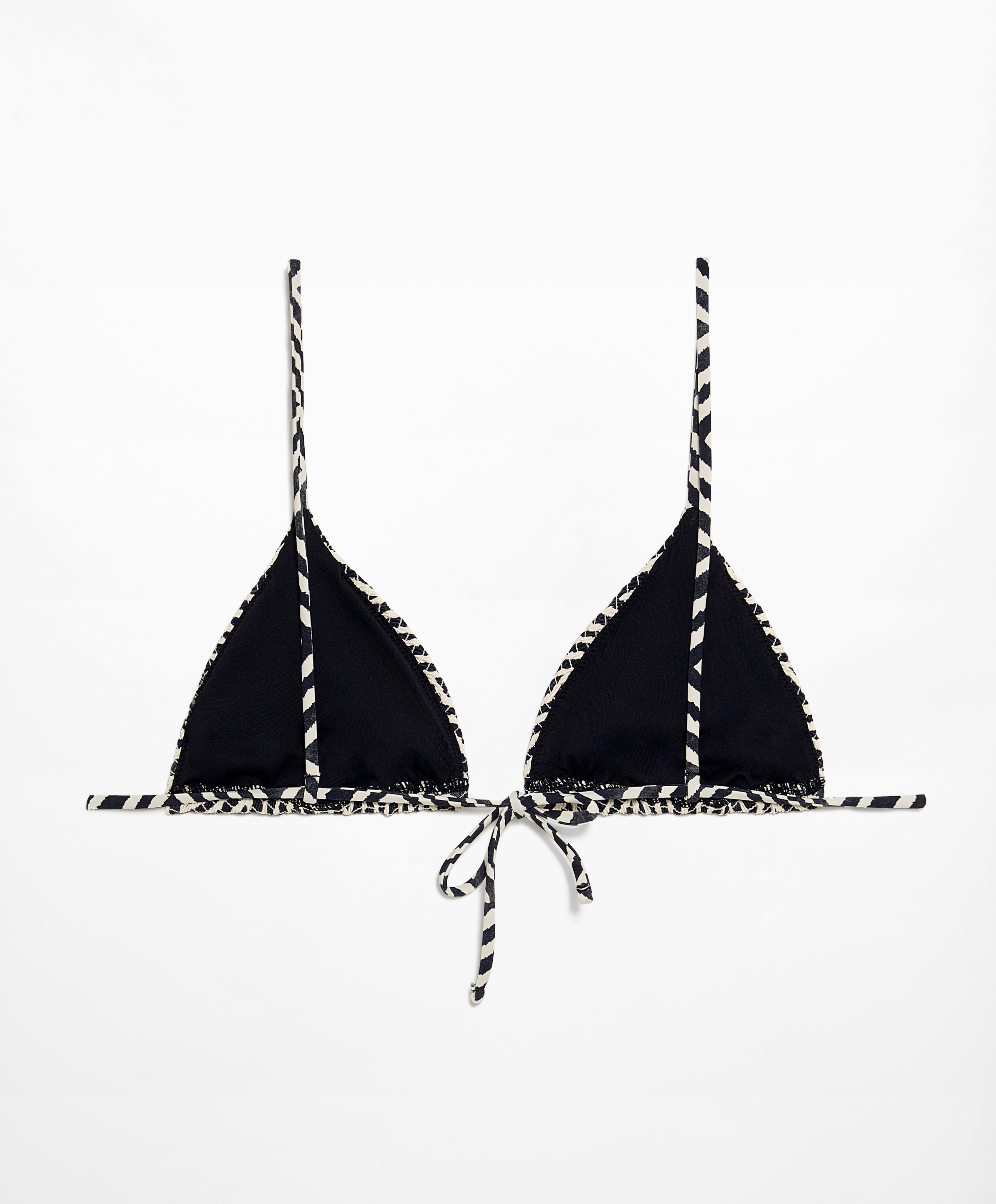 OYSHO Smock stamp print triangle bikini top
