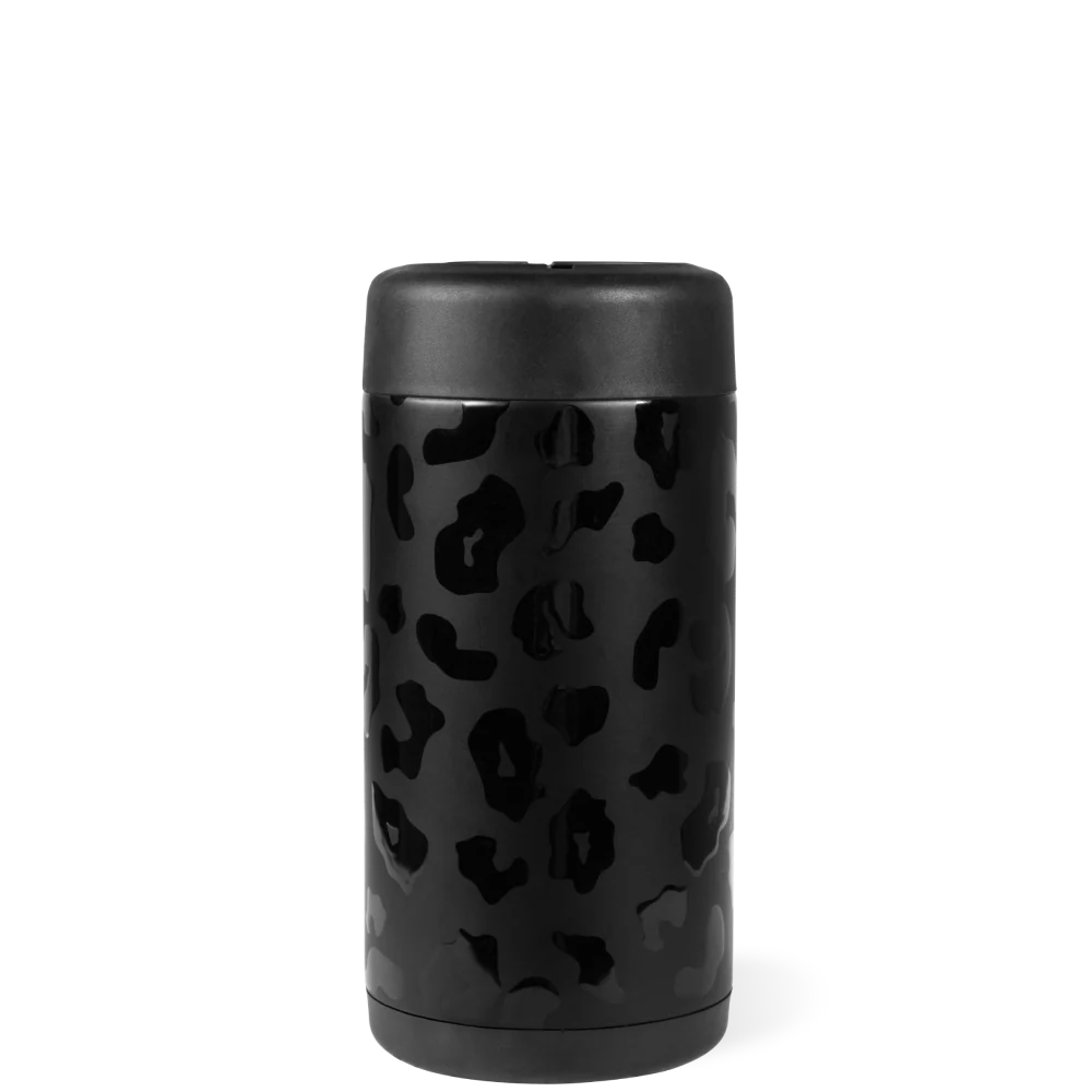 Can Cooler (Slim) FreeSip® Stainless Steel Water Bottle - Black