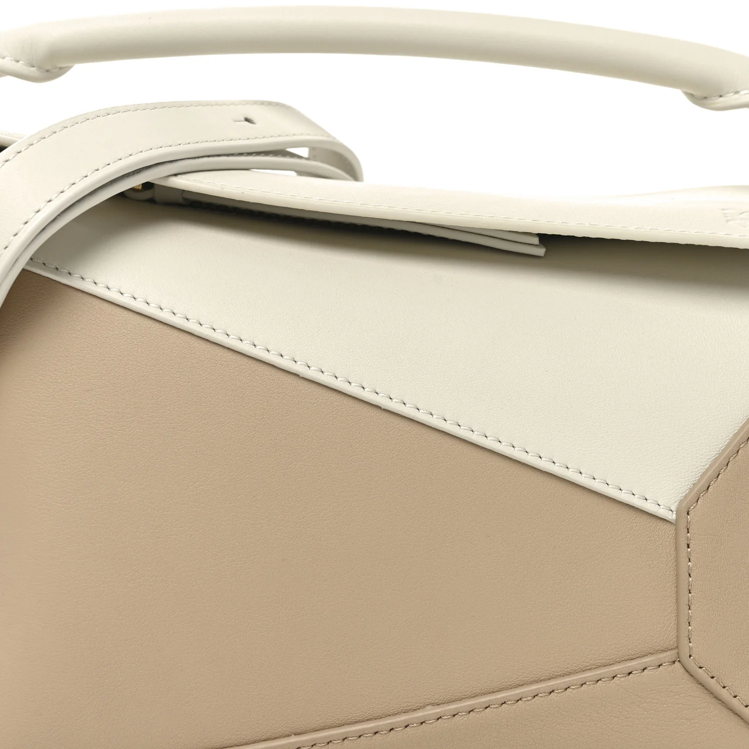 Classic Calfskin Small Puzzle Edge Bag Soft White Paper Craft - Top Club