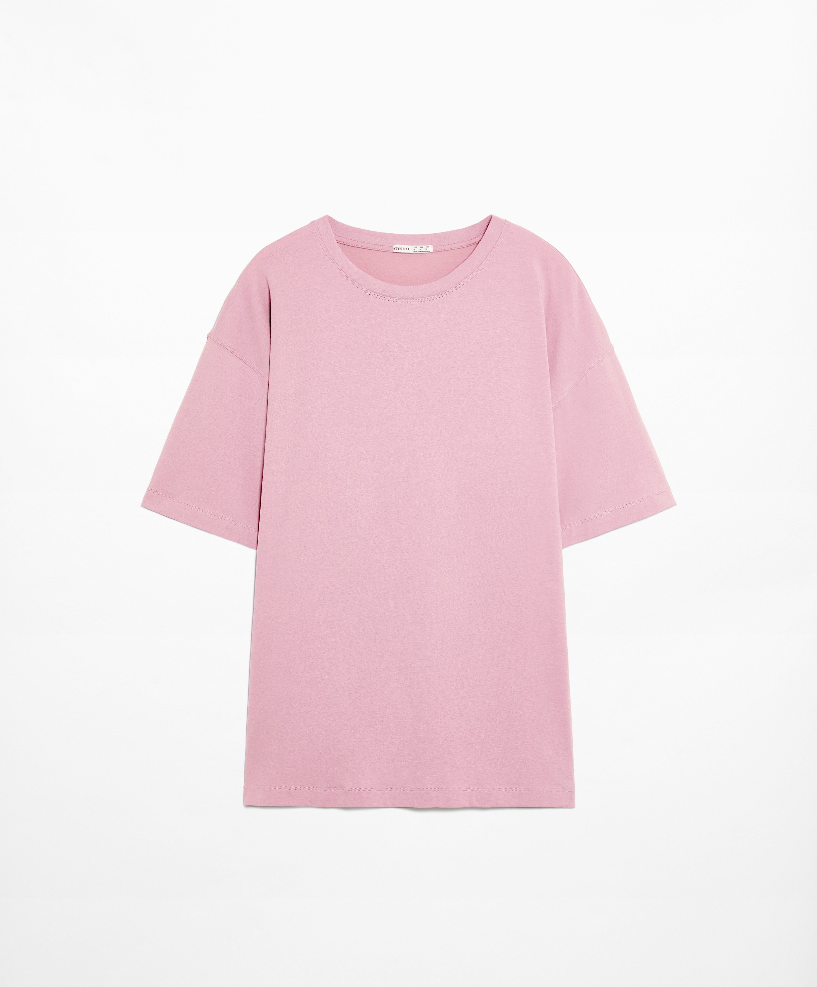 OYSHO Short sleeve cotton blend T-shirt