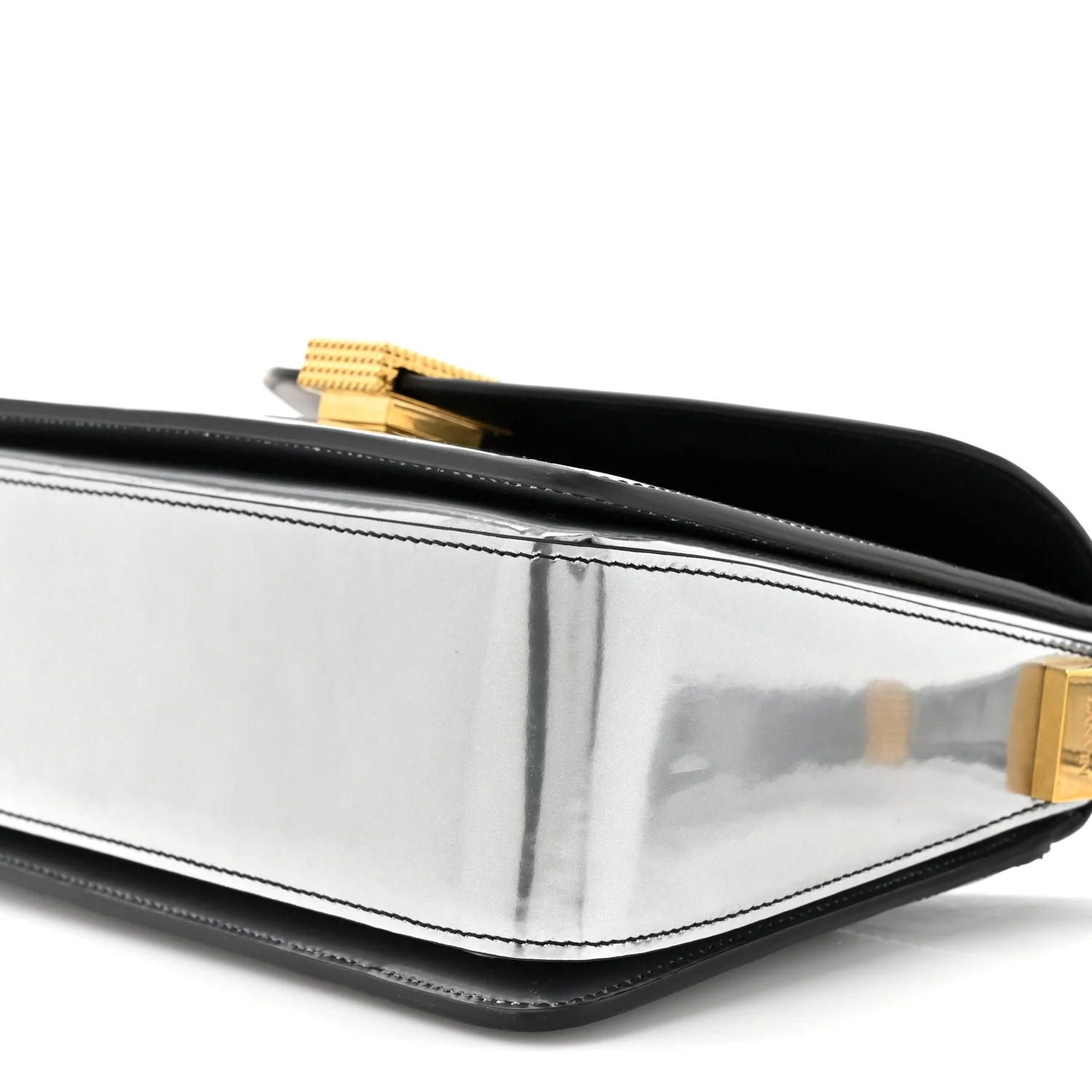 Metallic Calfskin Concerto Bag SIlver - Top Club